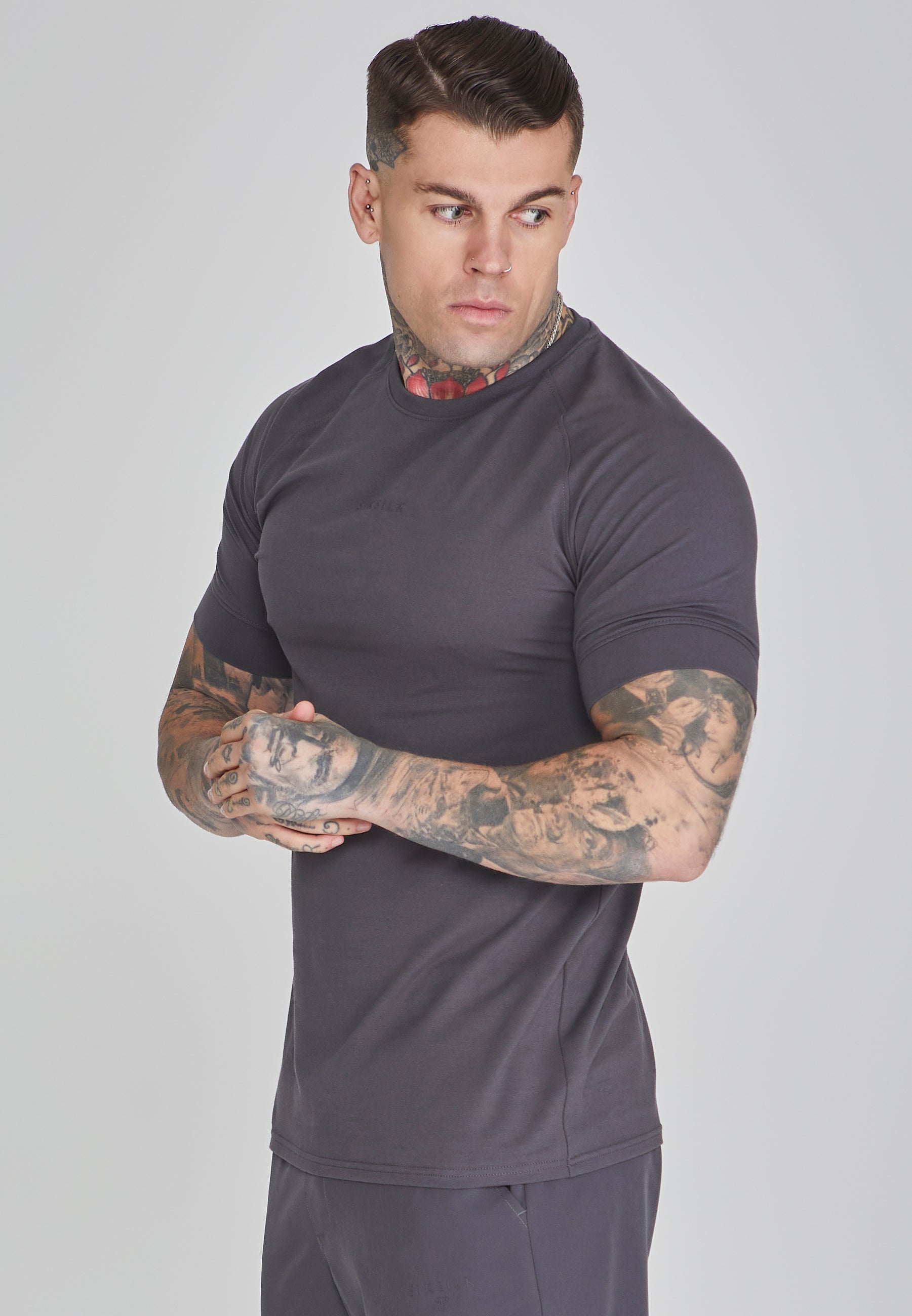 Smart T-Shirt in Dark Grey T-Shirts SikSilk   