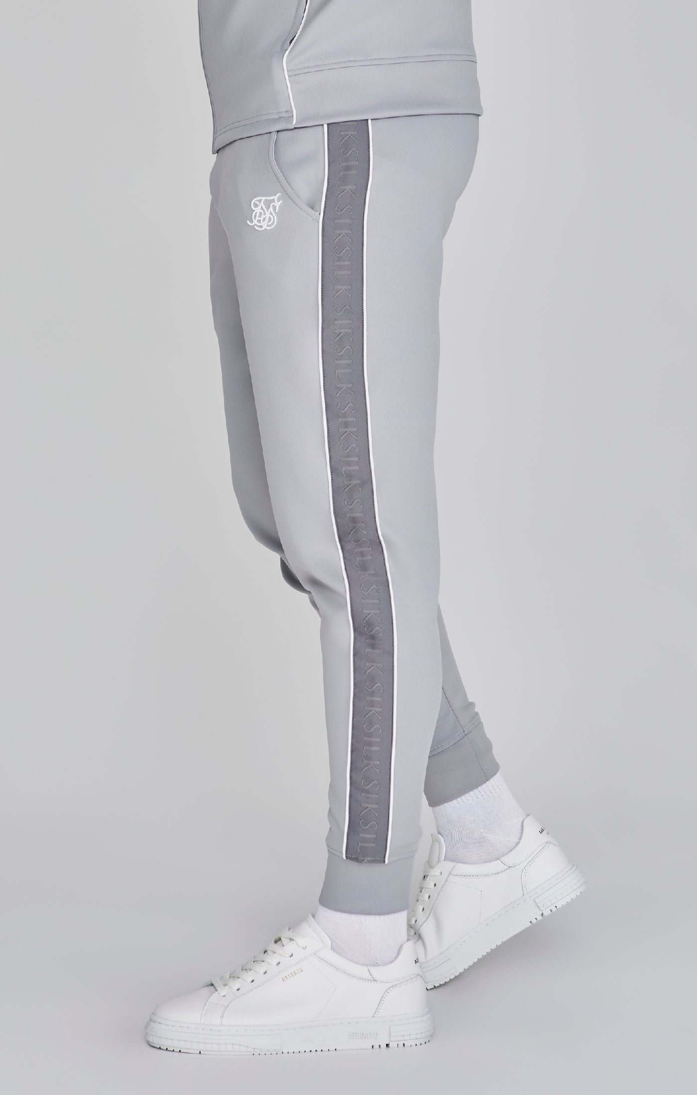 Hoodie and Joggers Set in Grey Sets SikSilk   