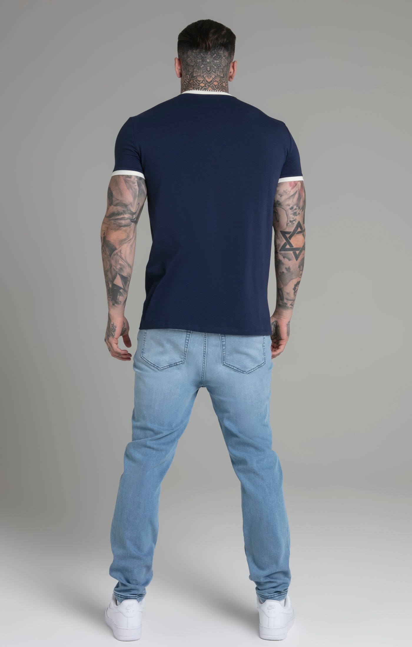 Crest T-Shirt in Blue T-Shirts SikSilk   