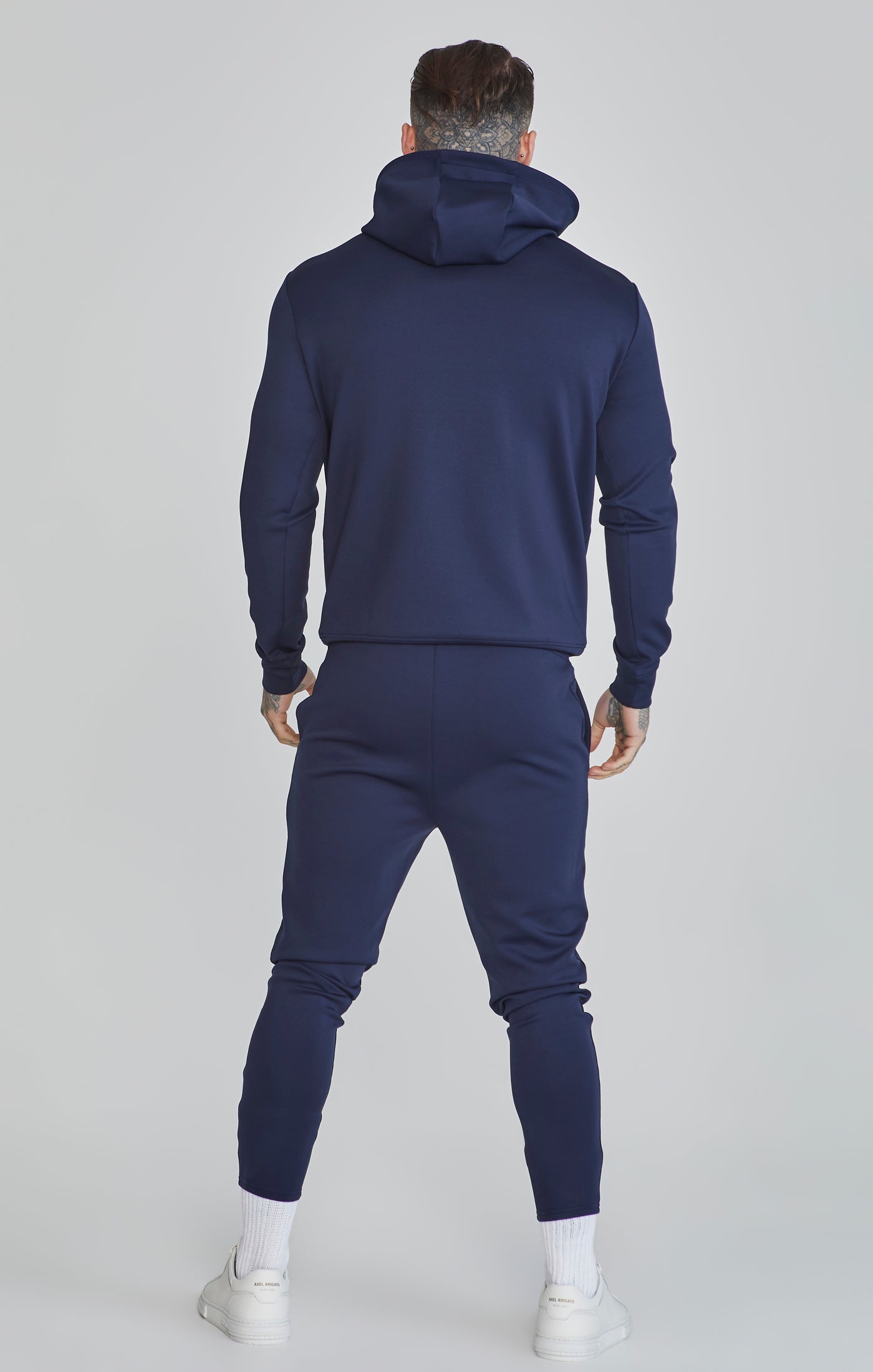 Essentials Poly Joggers in Navy Hosen SikSilk   