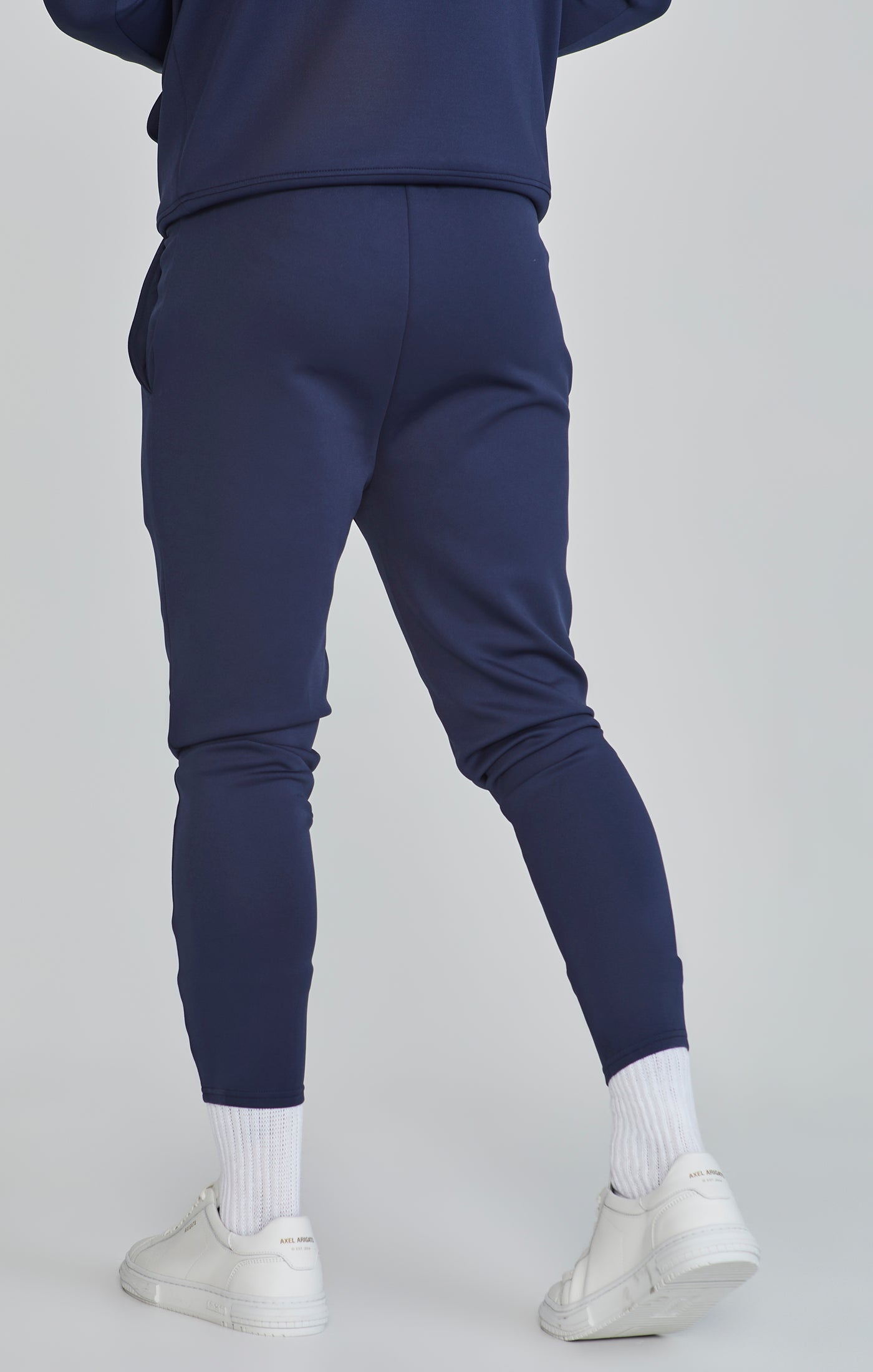 Essentials Poly Joggers in Navy Hosen SikSilk   