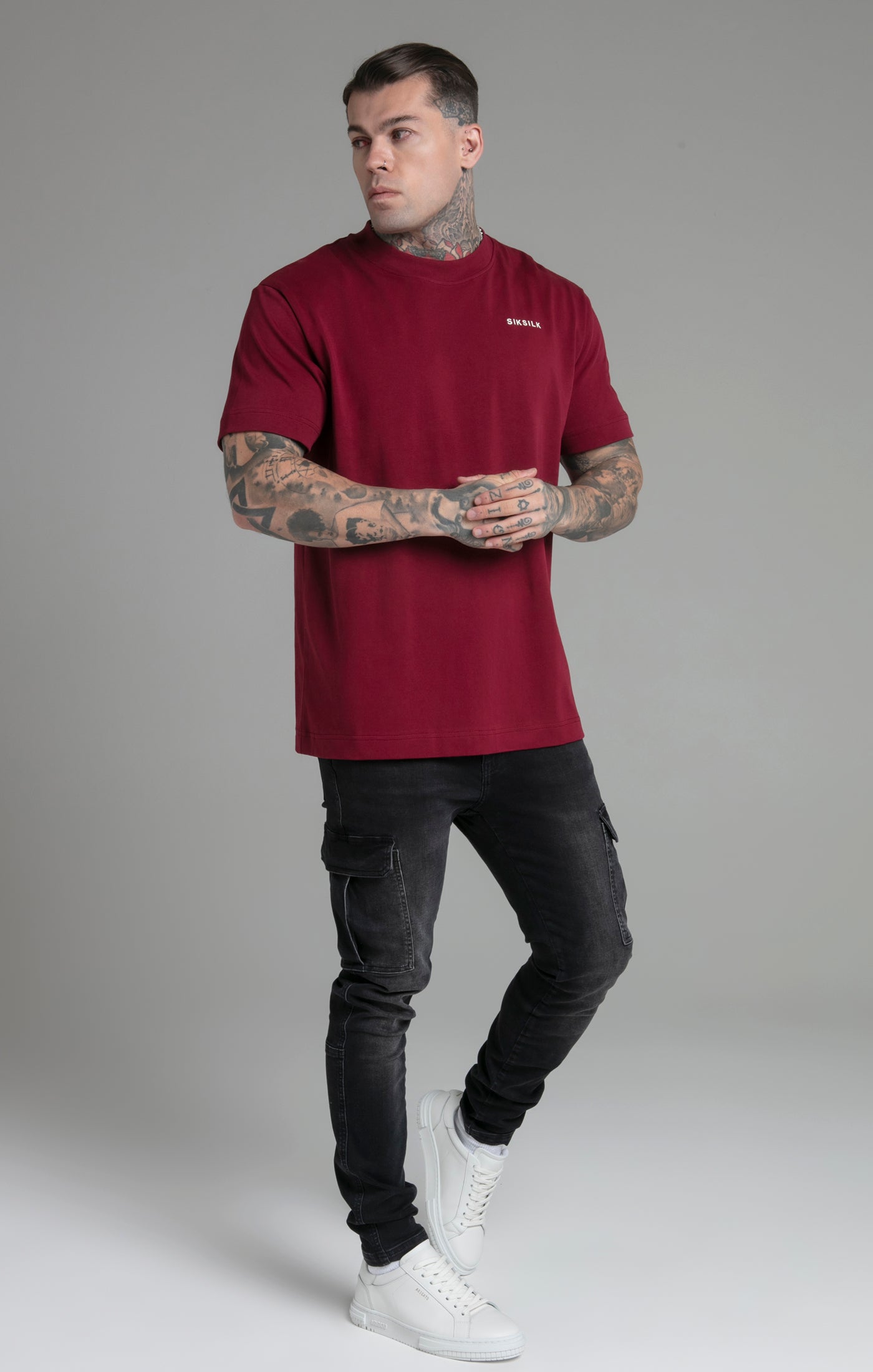 Limited Edition T-Shirt in Burgundy T-Shirts SikSilk   