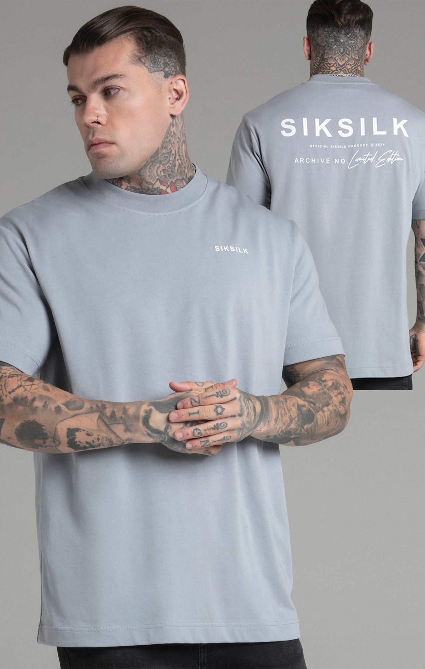 Limited Edition T-Shirt in Grey T-Shirts SikSilk   