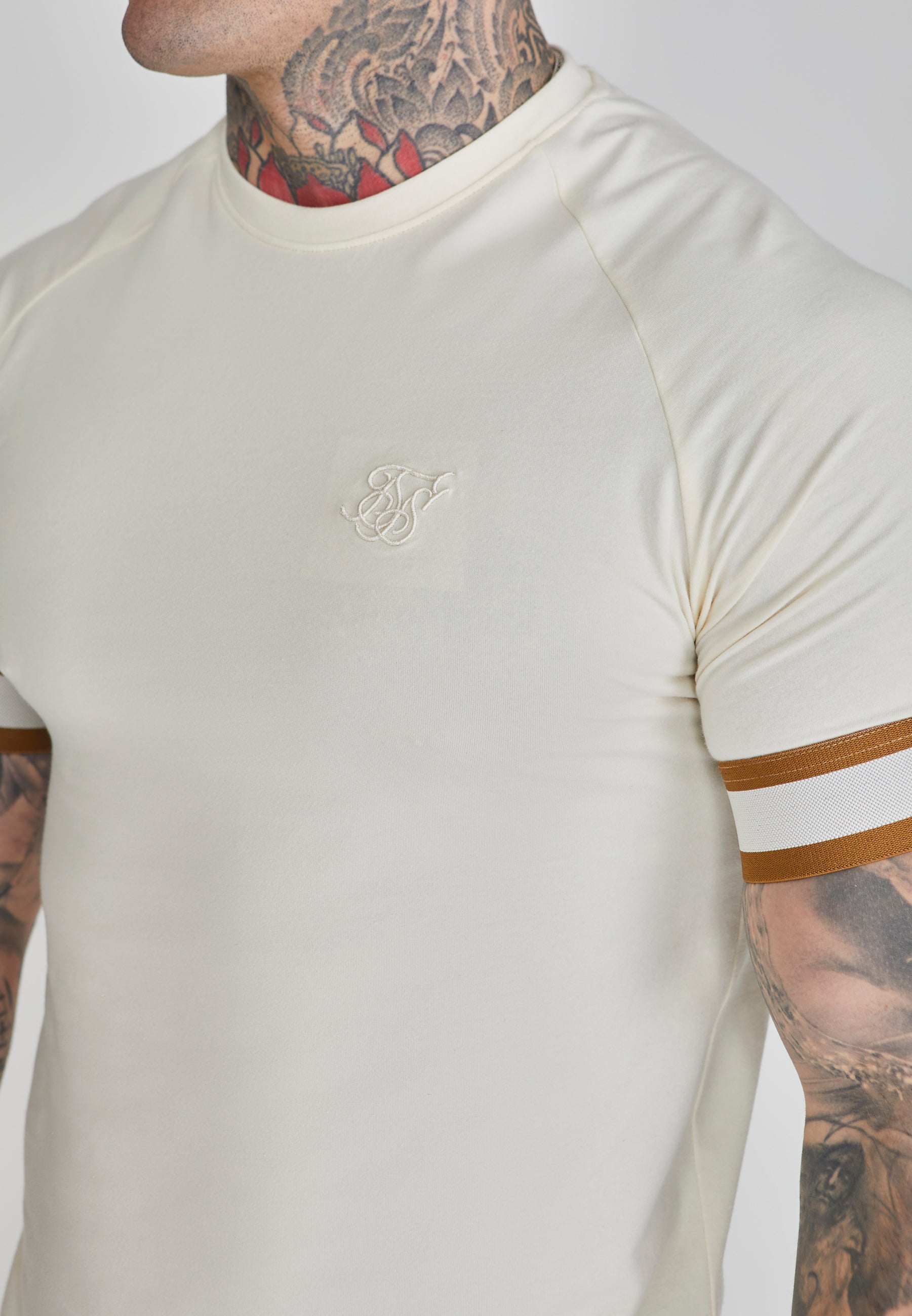 Tech T-Shirt in Ecru T-Shirts SikSilk   