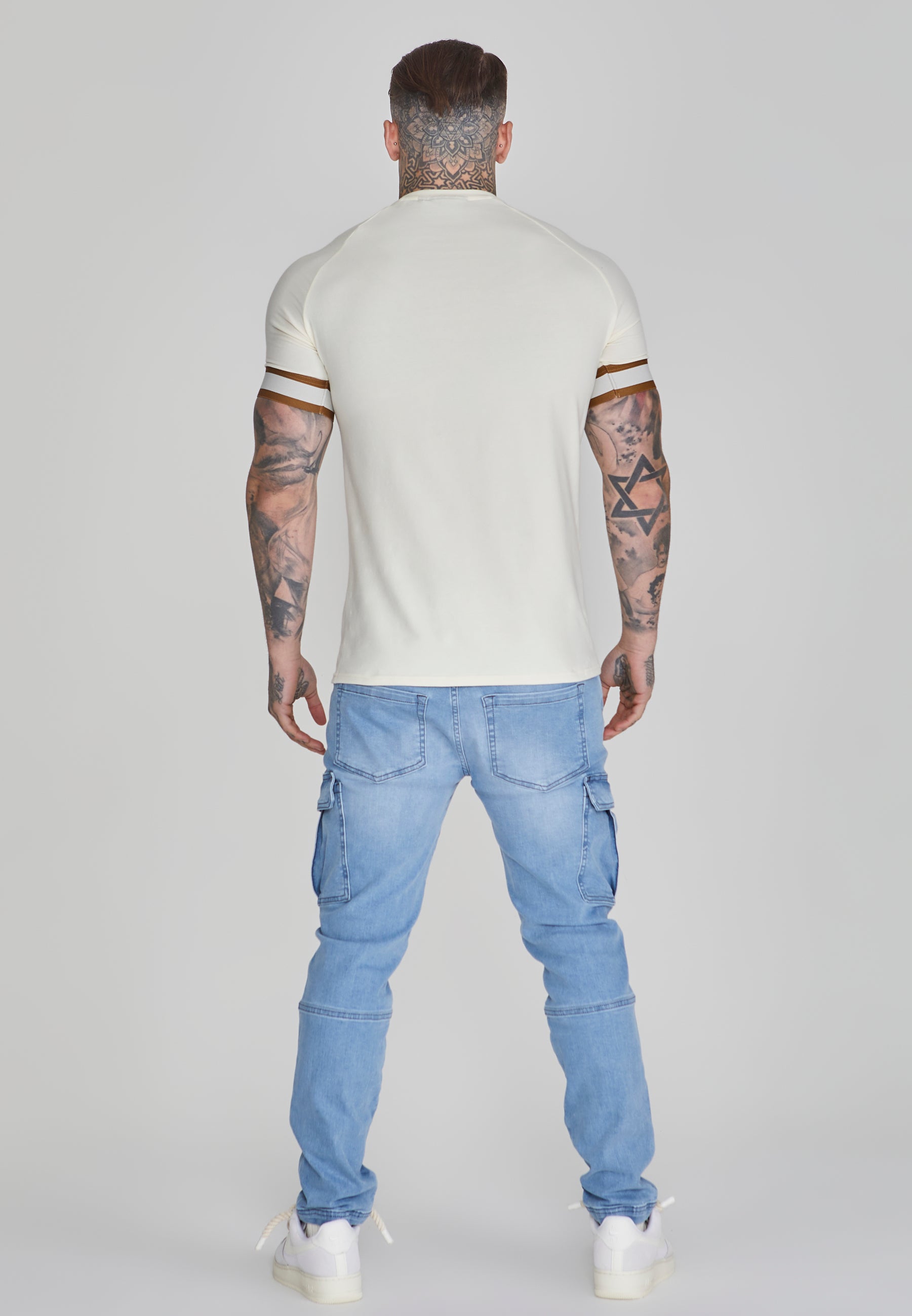 Tech T-Shirt in Ecru T-Shirts SikSilk   