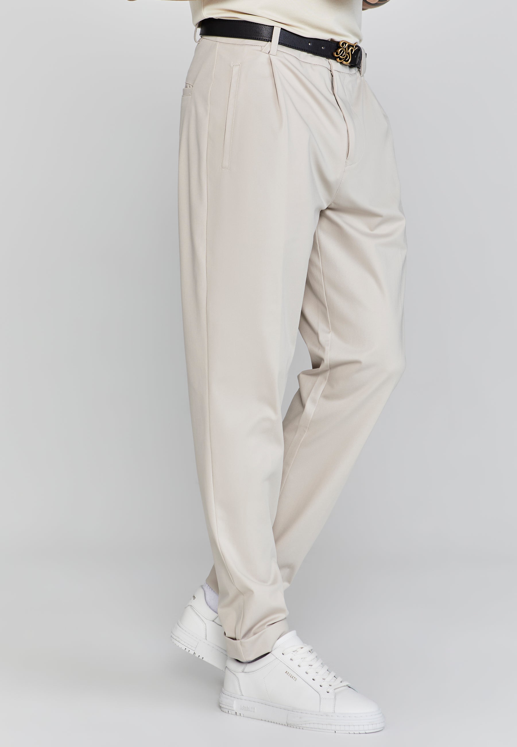 Smart Chino in Beige Hosen SikSilk   