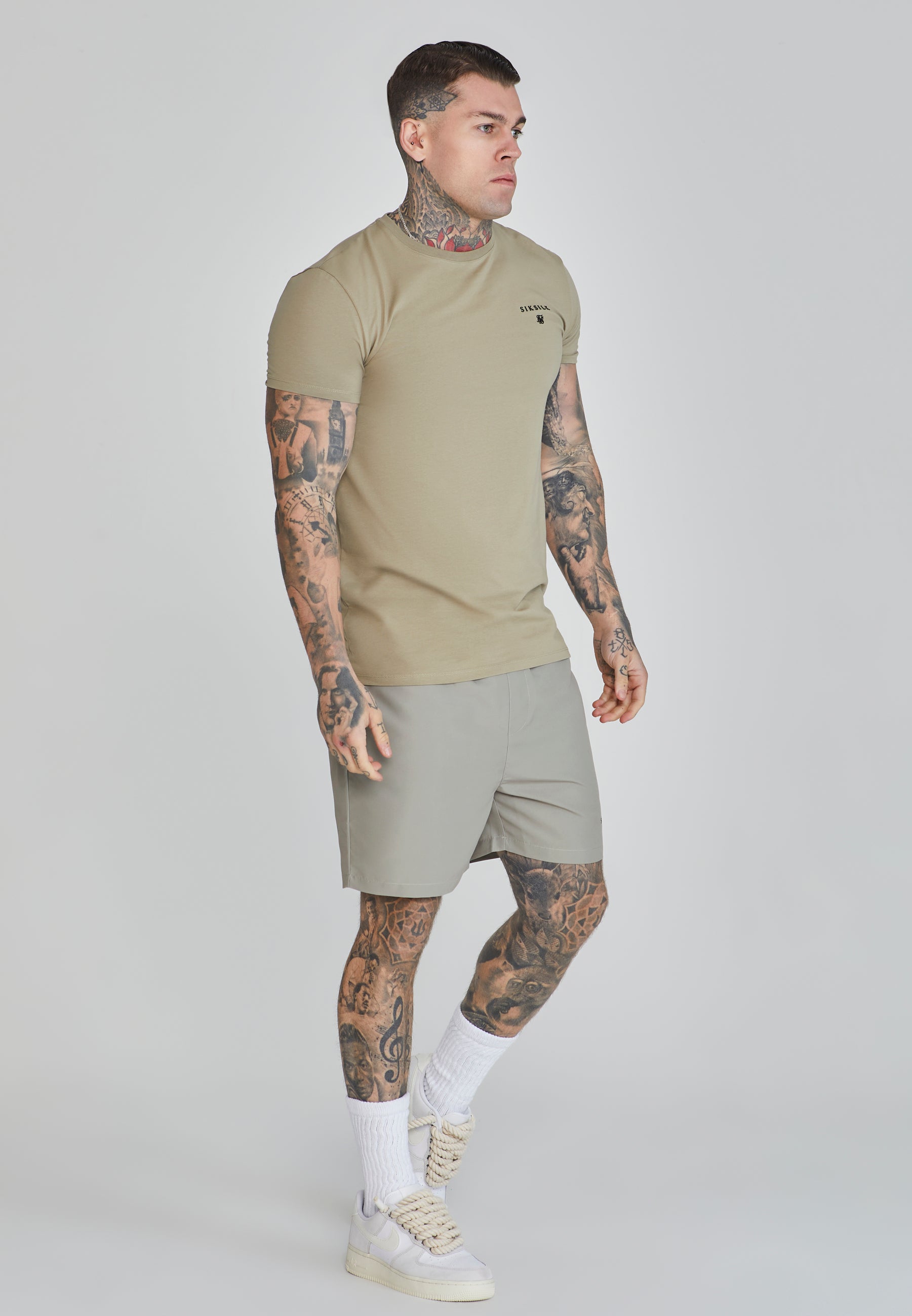 Swim Shorts in Khaki Badehosen SikSilk   