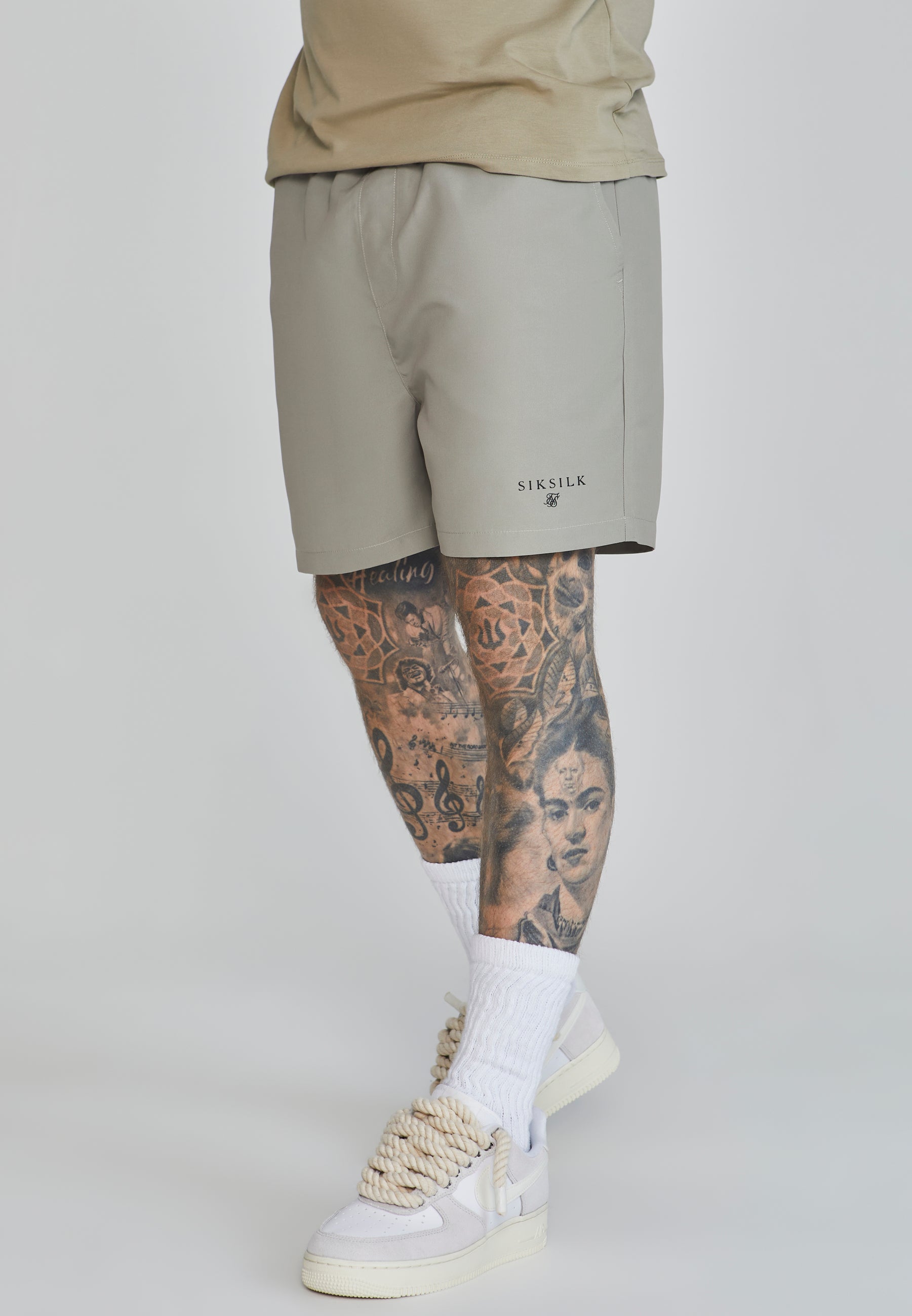 Swim Shorts in Khaki Badehosen SikSilk   