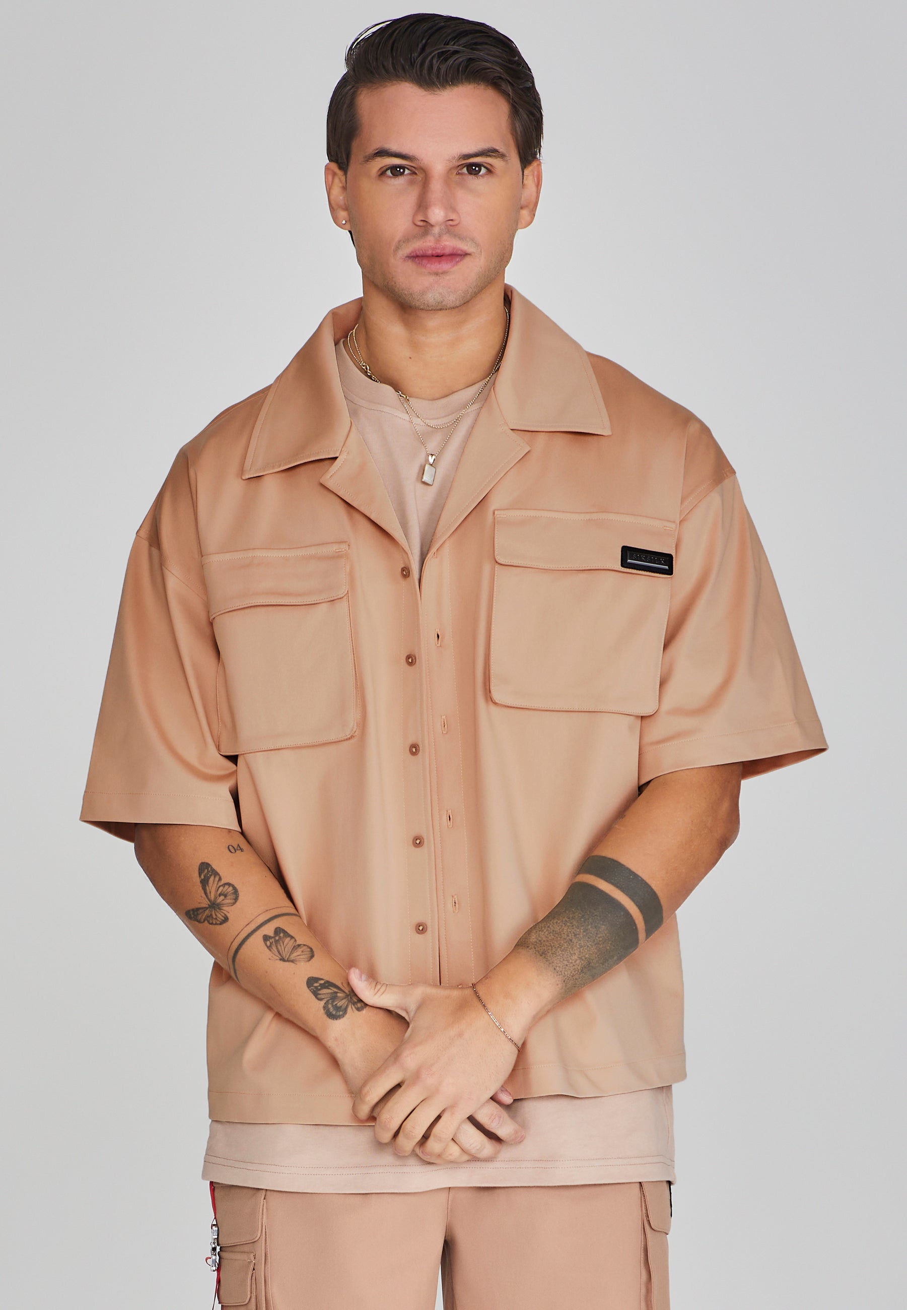 Flight Utility Shirt in Brown