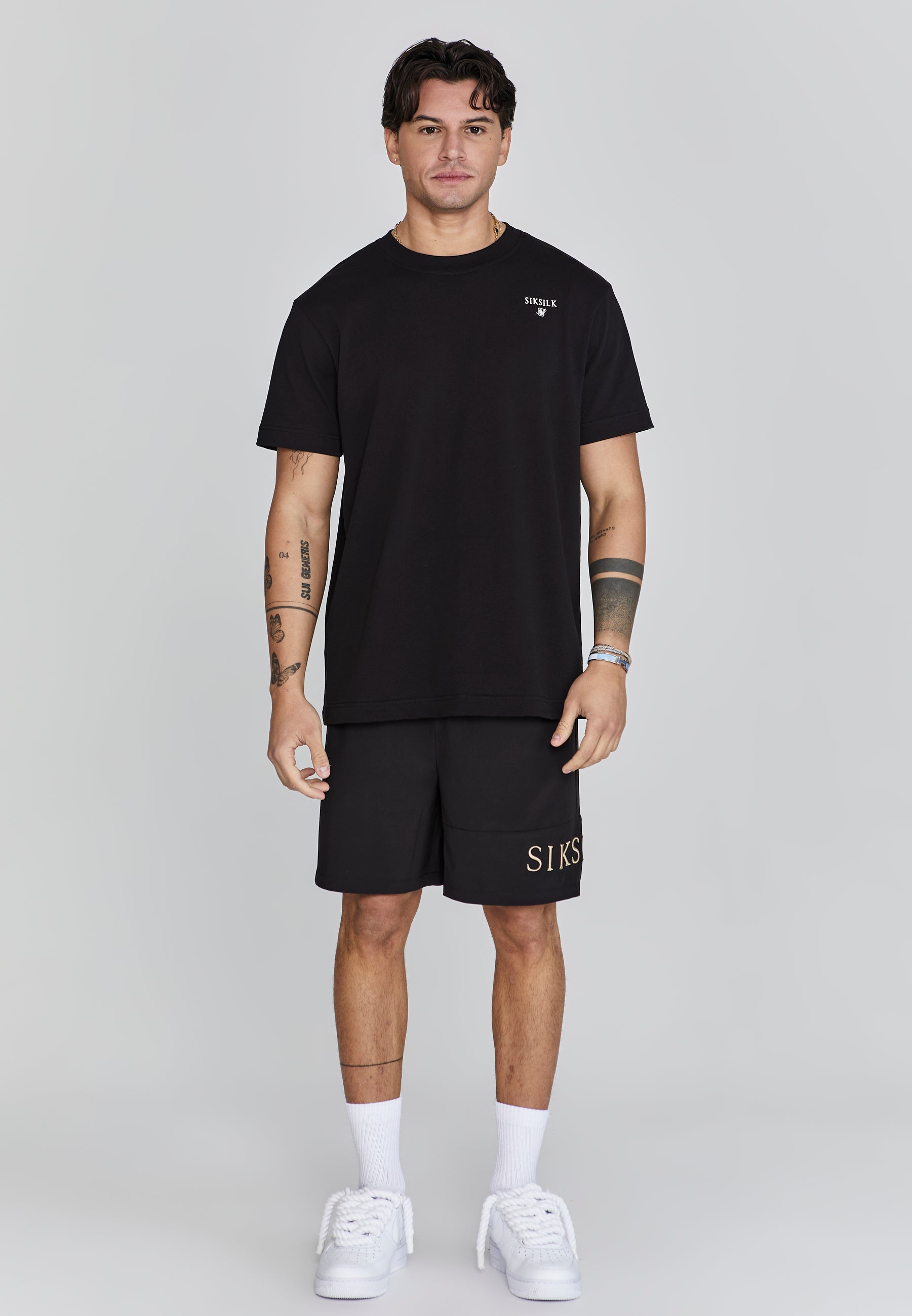 Swim Shorts in Black Badehosen SikSilk   