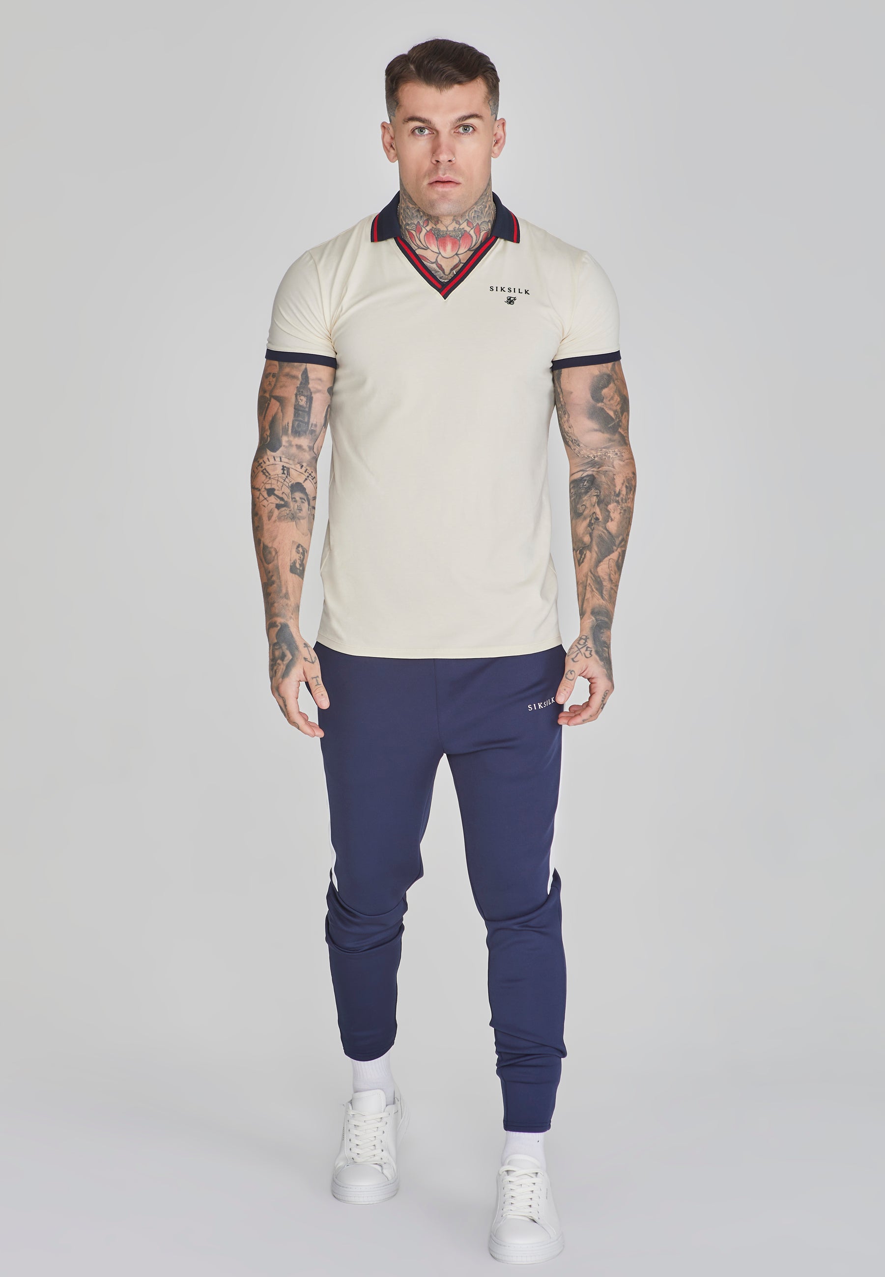 Polo T-Shirt in Ecru Polos SikSilk   