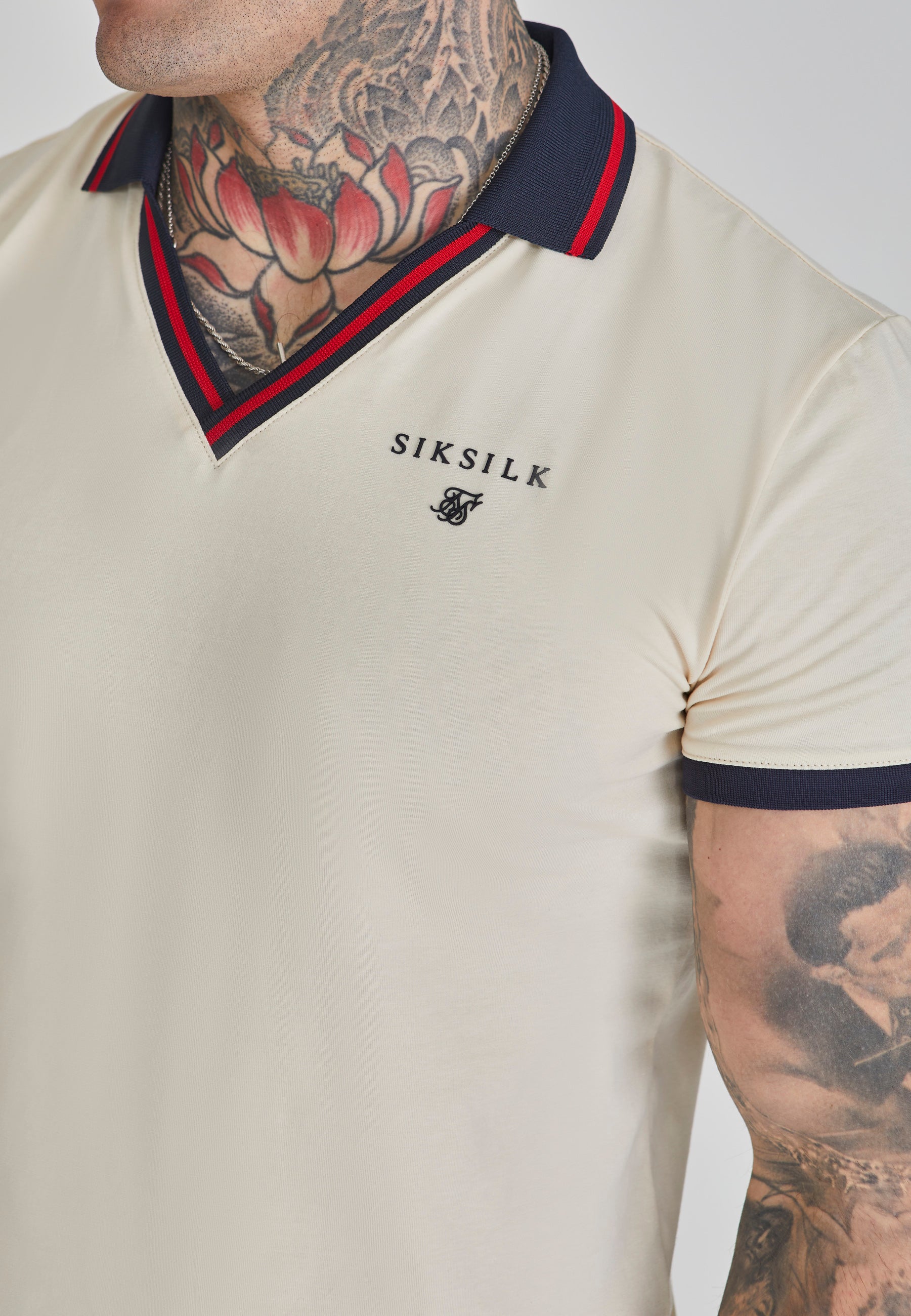 Polo T-Shirt in Ecru Polos SikSilk   