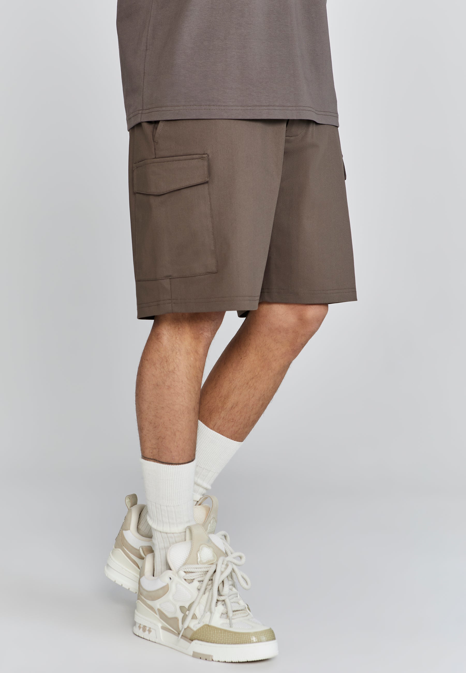 Cargo Shorts in Brown Shorts SikSilk   