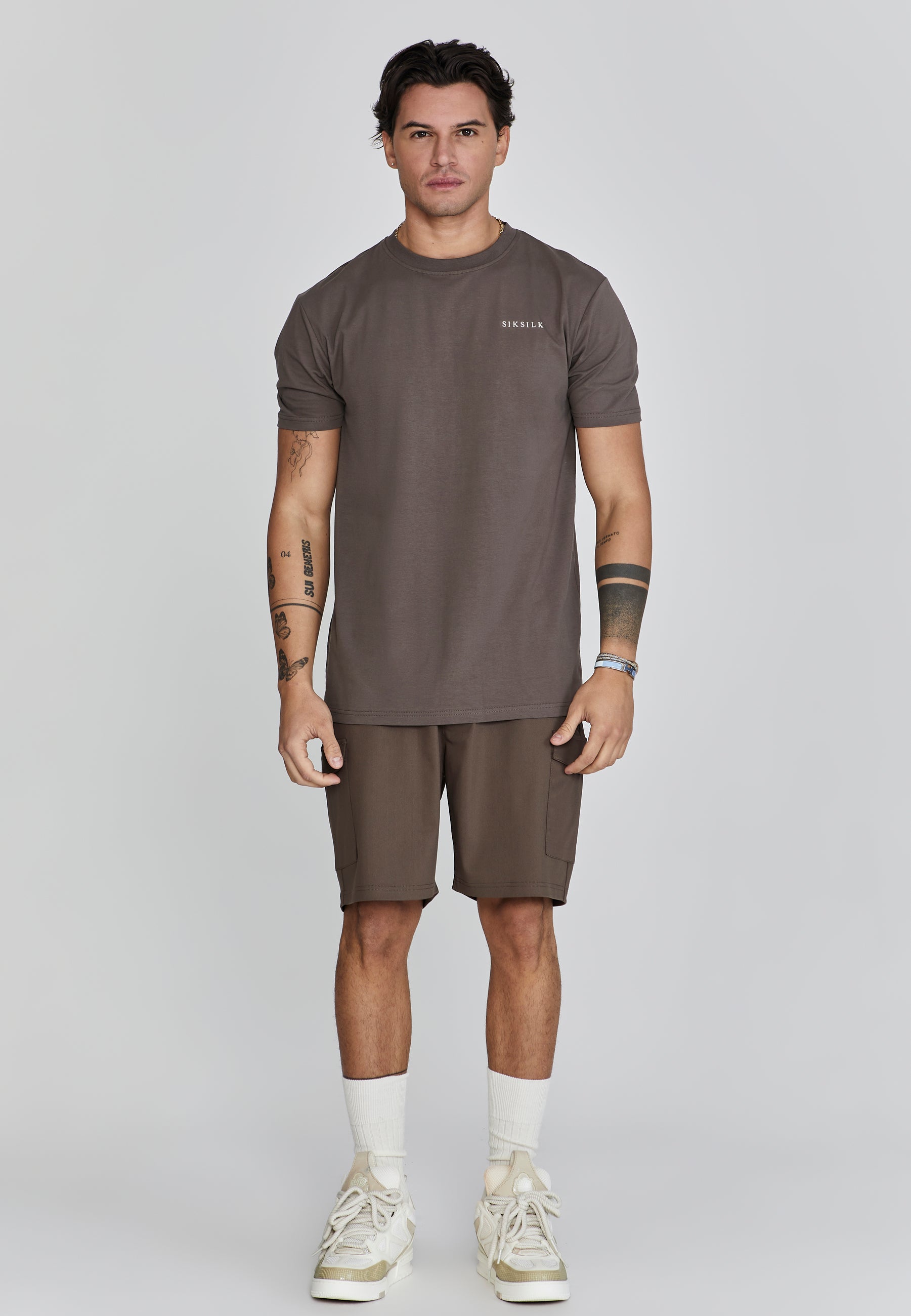 Cargo Shorts in Brown Shorts SikSilk   