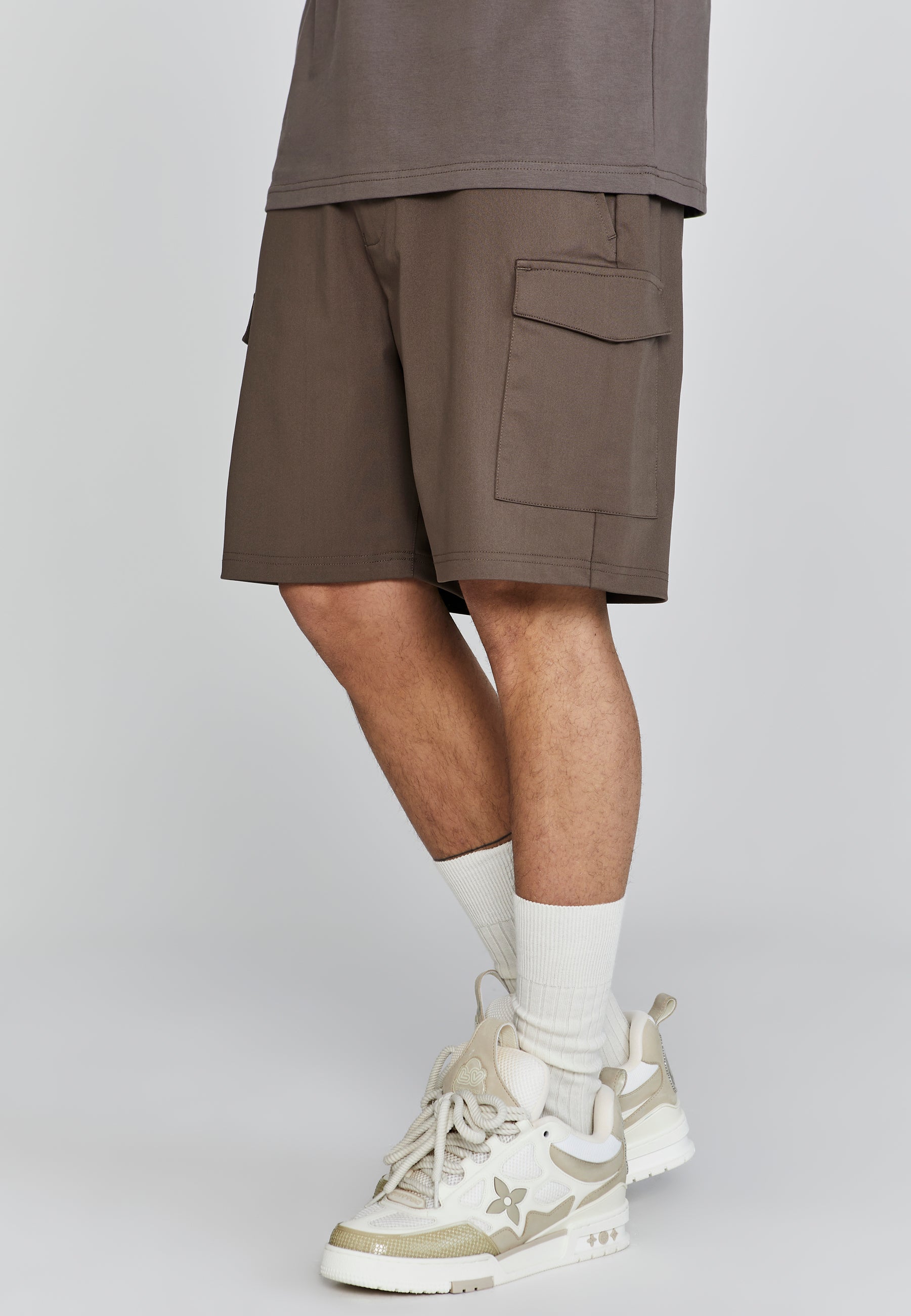 Cargo Shorts in Brown Shorts SikSilk   