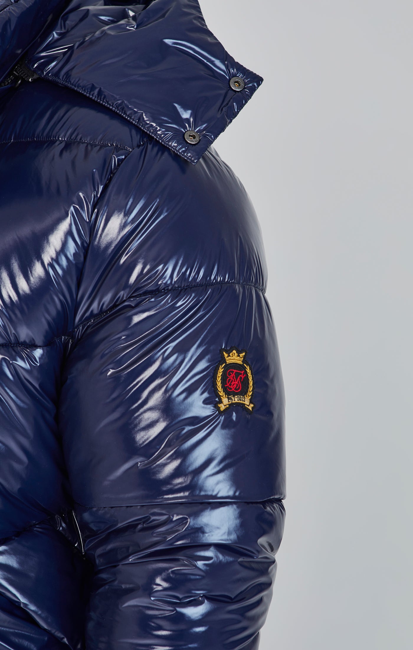 Puffer Jacket in Blue Jacken SikSilk   