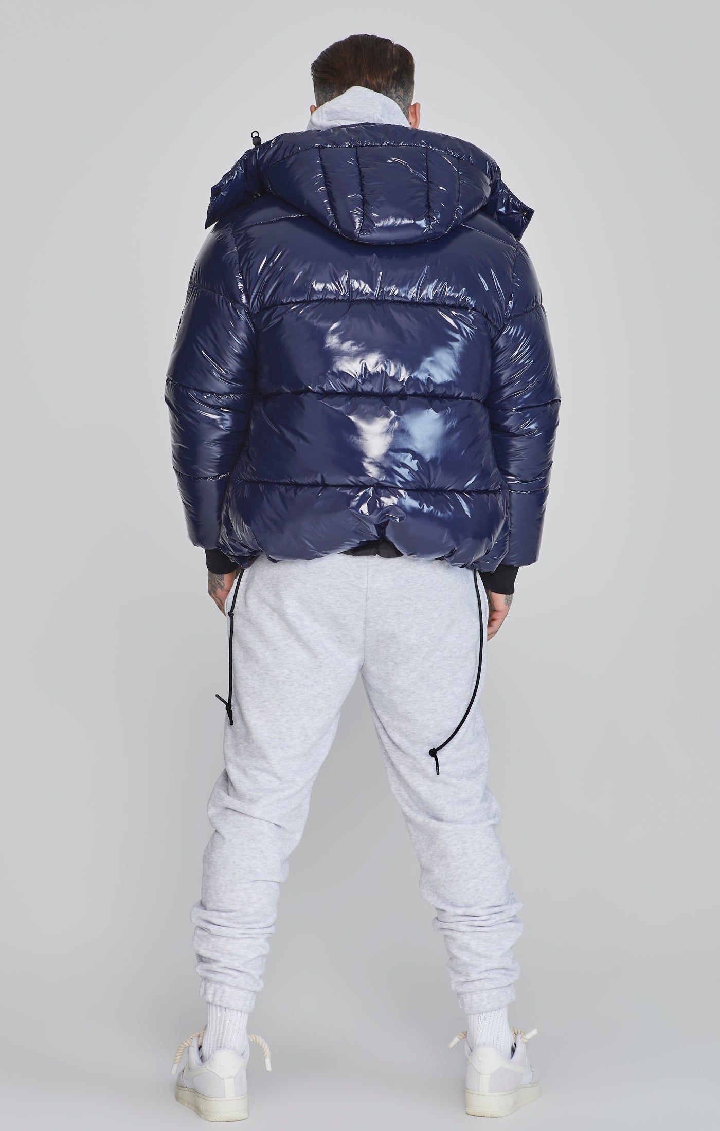 Puffer Jacket in Blue Jacken SikSilk   