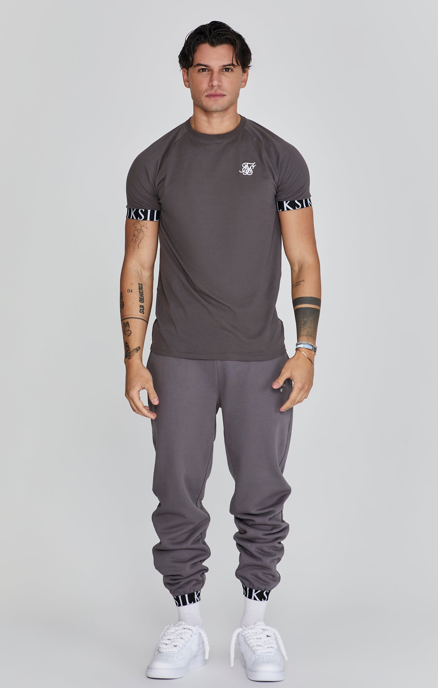 Tech T-Shirt in Grey T-Shirts SikSilk   