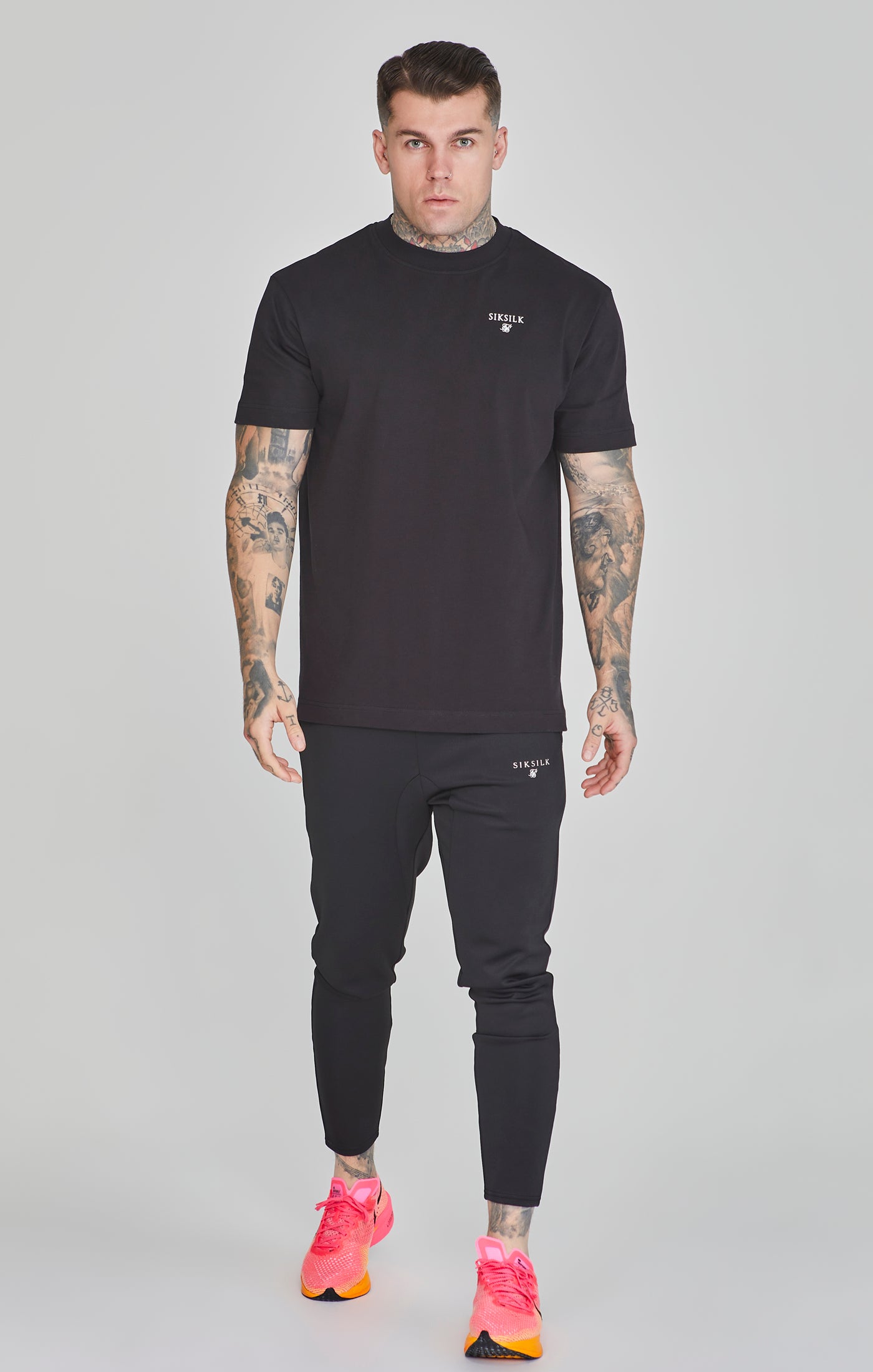 Graphic T-Shirt in Black T-Shirts SikSilk   