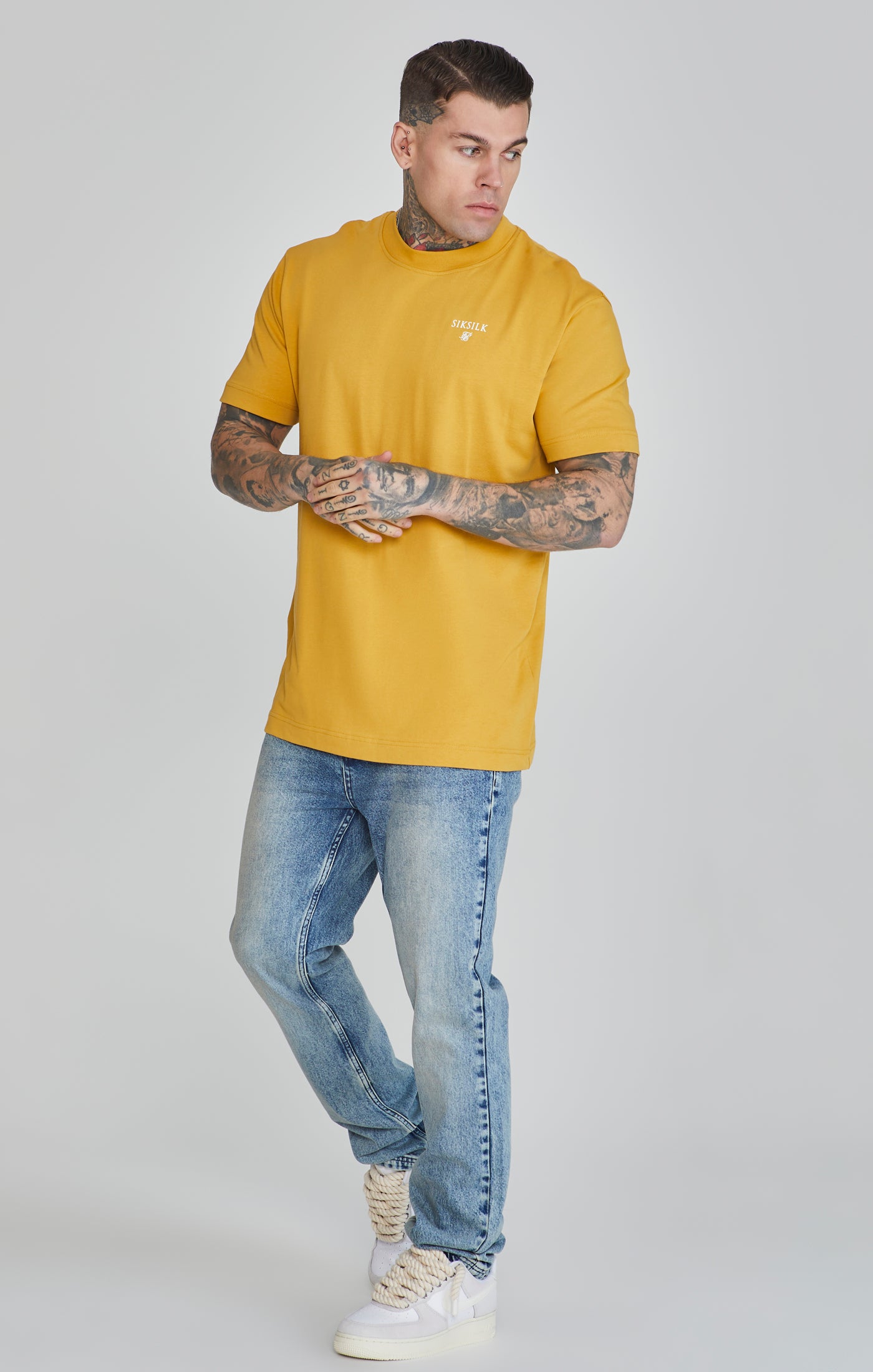 Graphic T-Shirt in Yellow T-Shirts SikSilk   