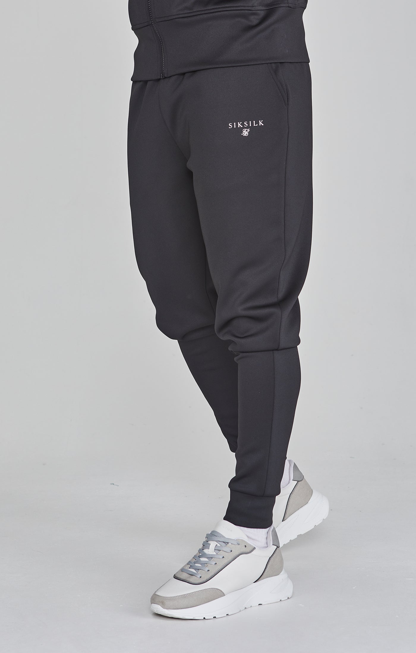 Essentials Poly Track Pants in Black Hosen SikSilk   