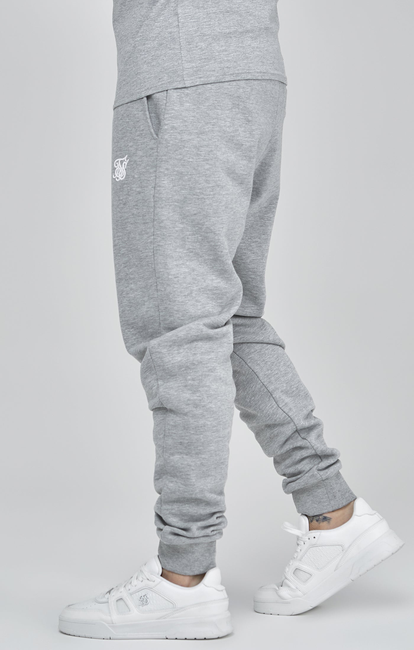 Essentials Joggers in Grey Marl Hosen SikSilk   