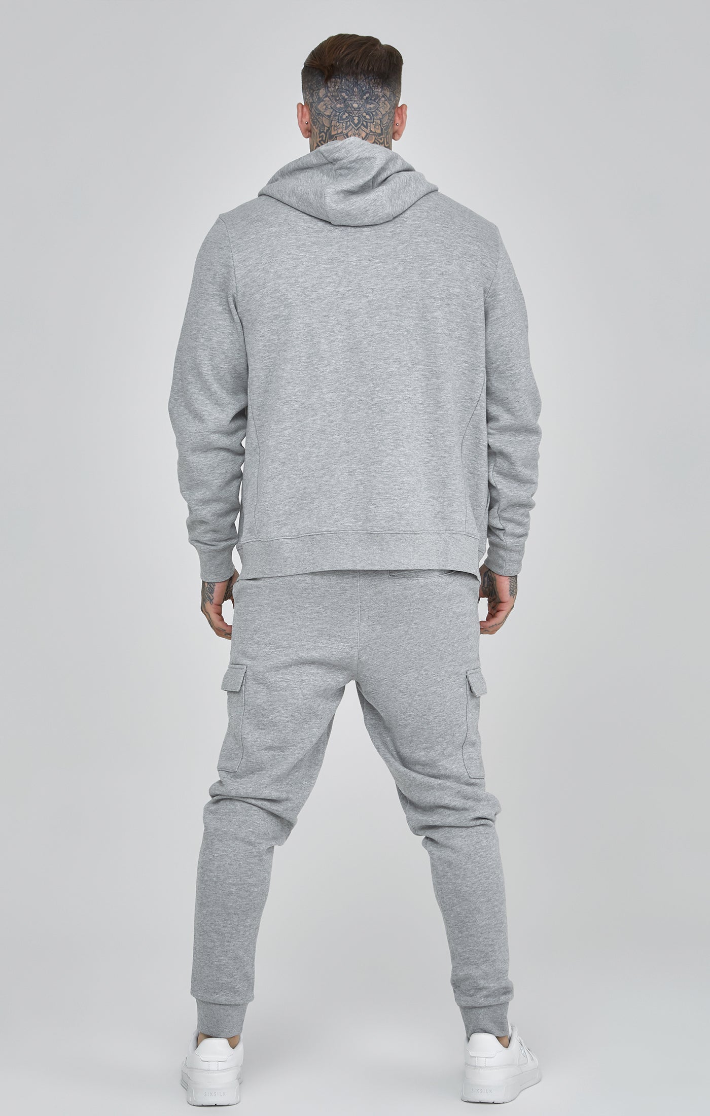 Essentials Cargo Joggers in Grey Marl Hosen SikSilk   