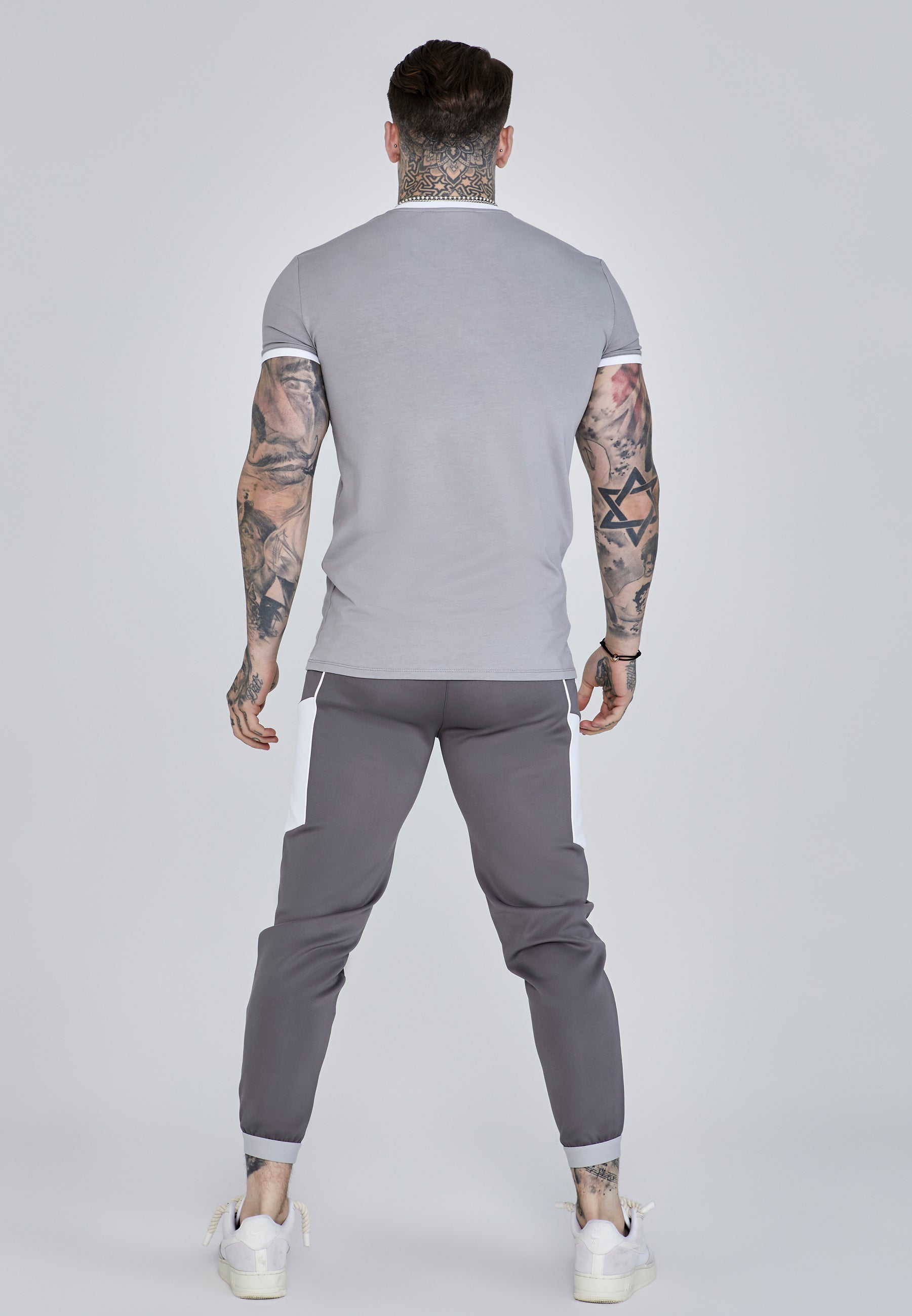 Ringer T-Shirt in Grey T-Shirts SikSilk   