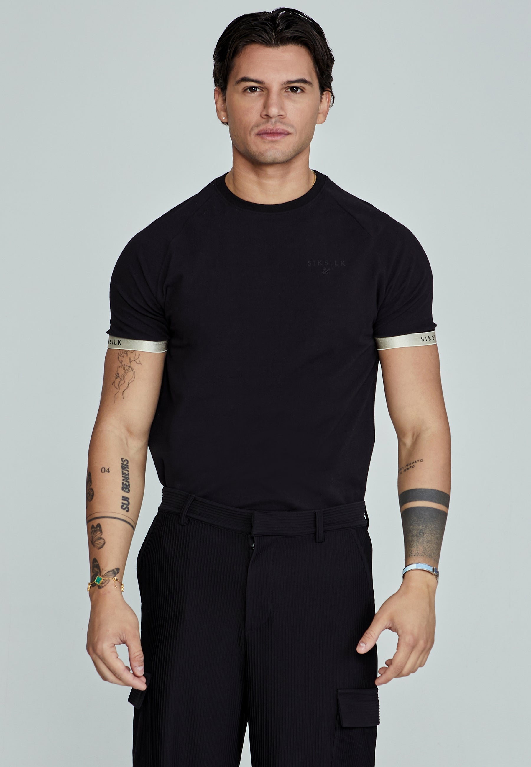 Tech T-Shirt in Black T-Shirts SikSilk   