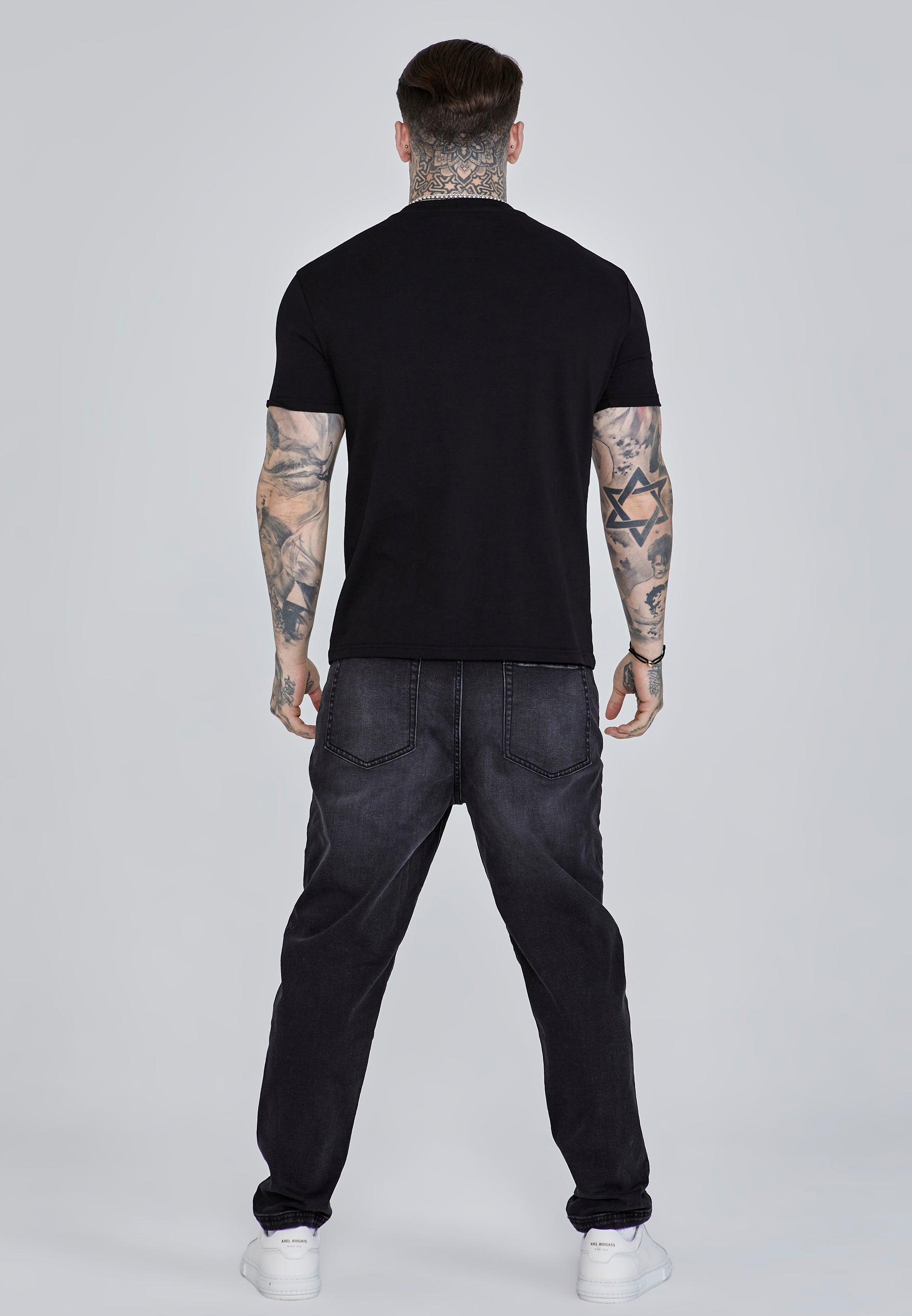 Logo T-Shirt in Black T-Shirts SikSilk   