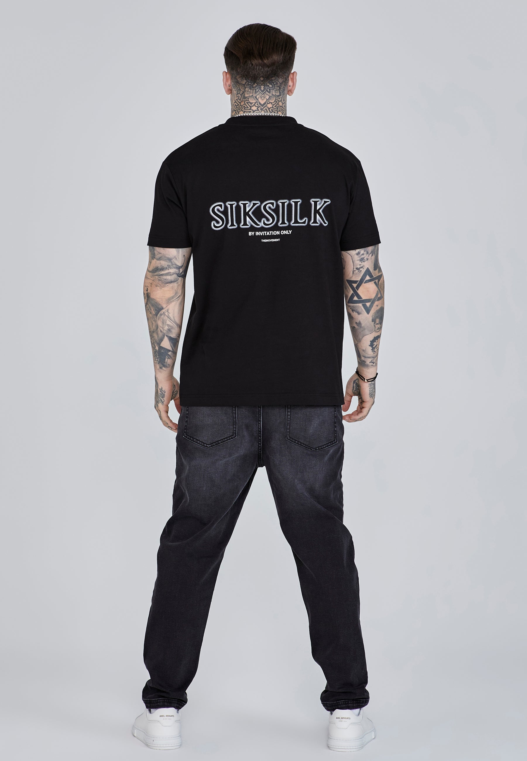 Graphic T-Shirt in Black T-Shirts SikSilk   