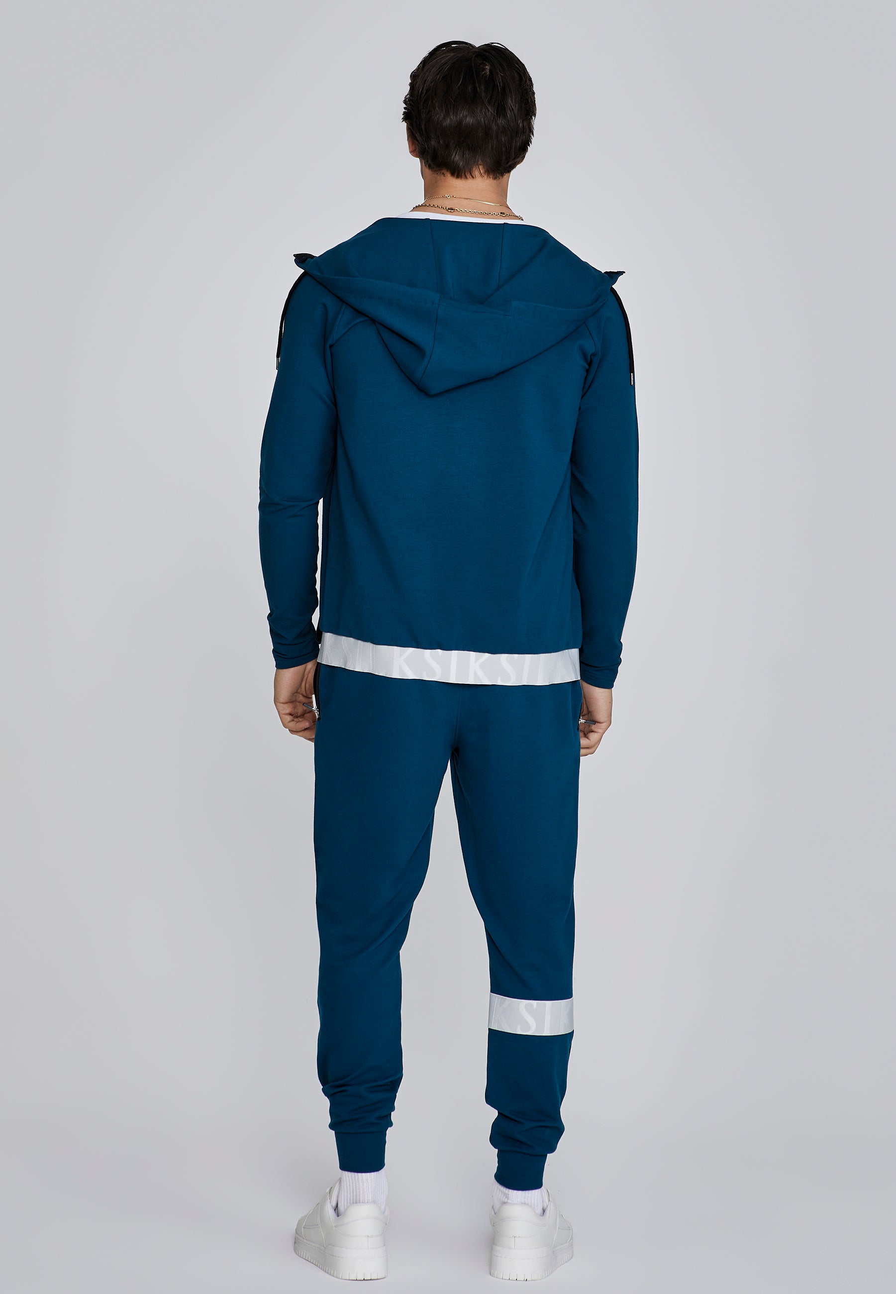 Full Zip Hoodie in Blue Sweatjacken SikSilk   