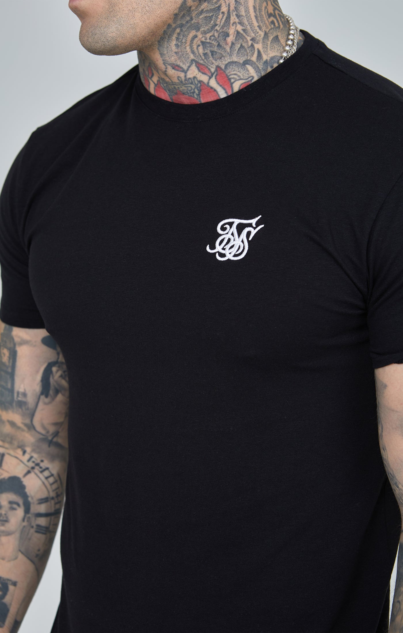 Essentials T-Shirt in Black T-Shirts SikSilk   