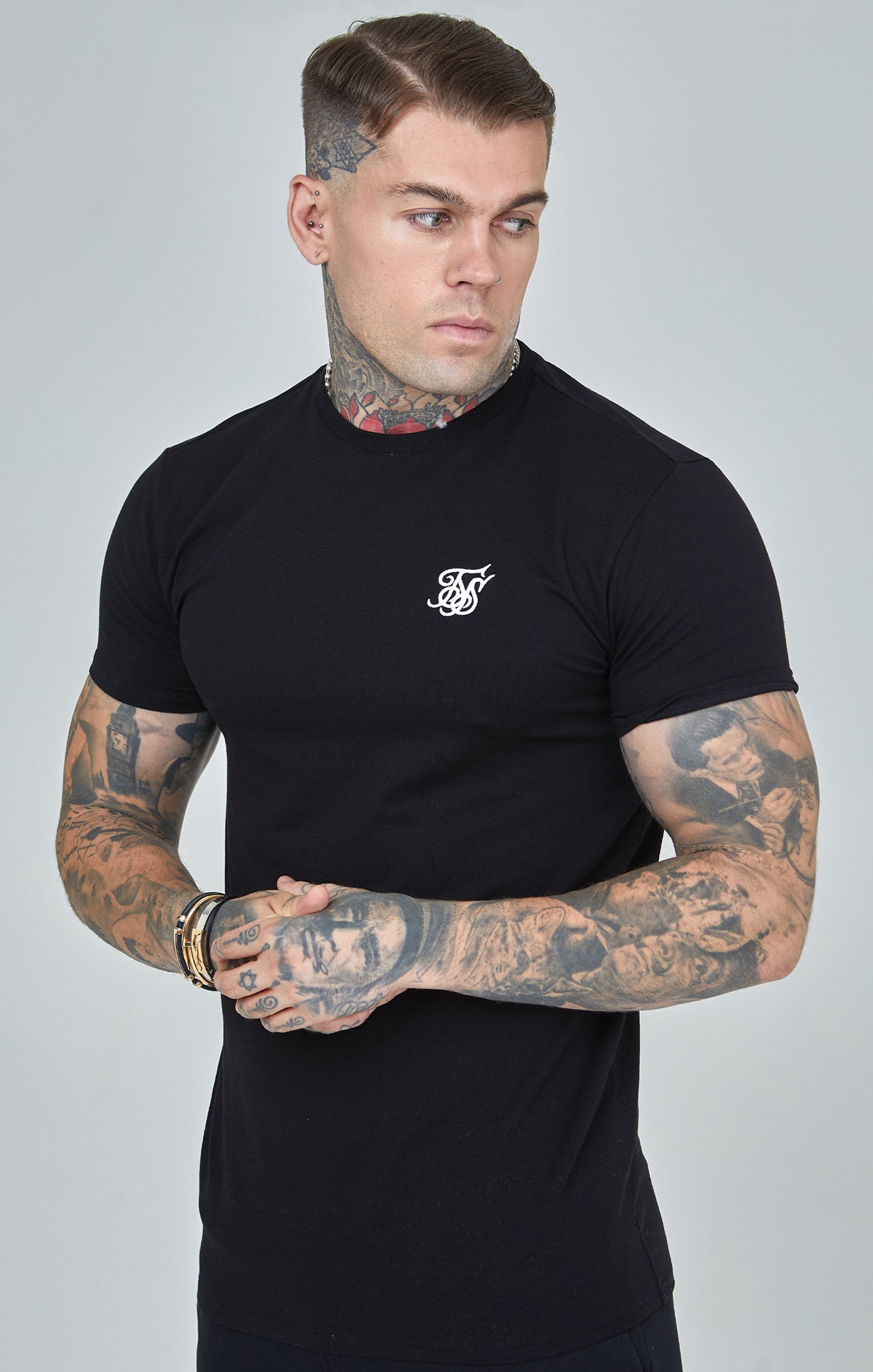 Essentials T-Shirt in Black T-Shirts SikSilk   