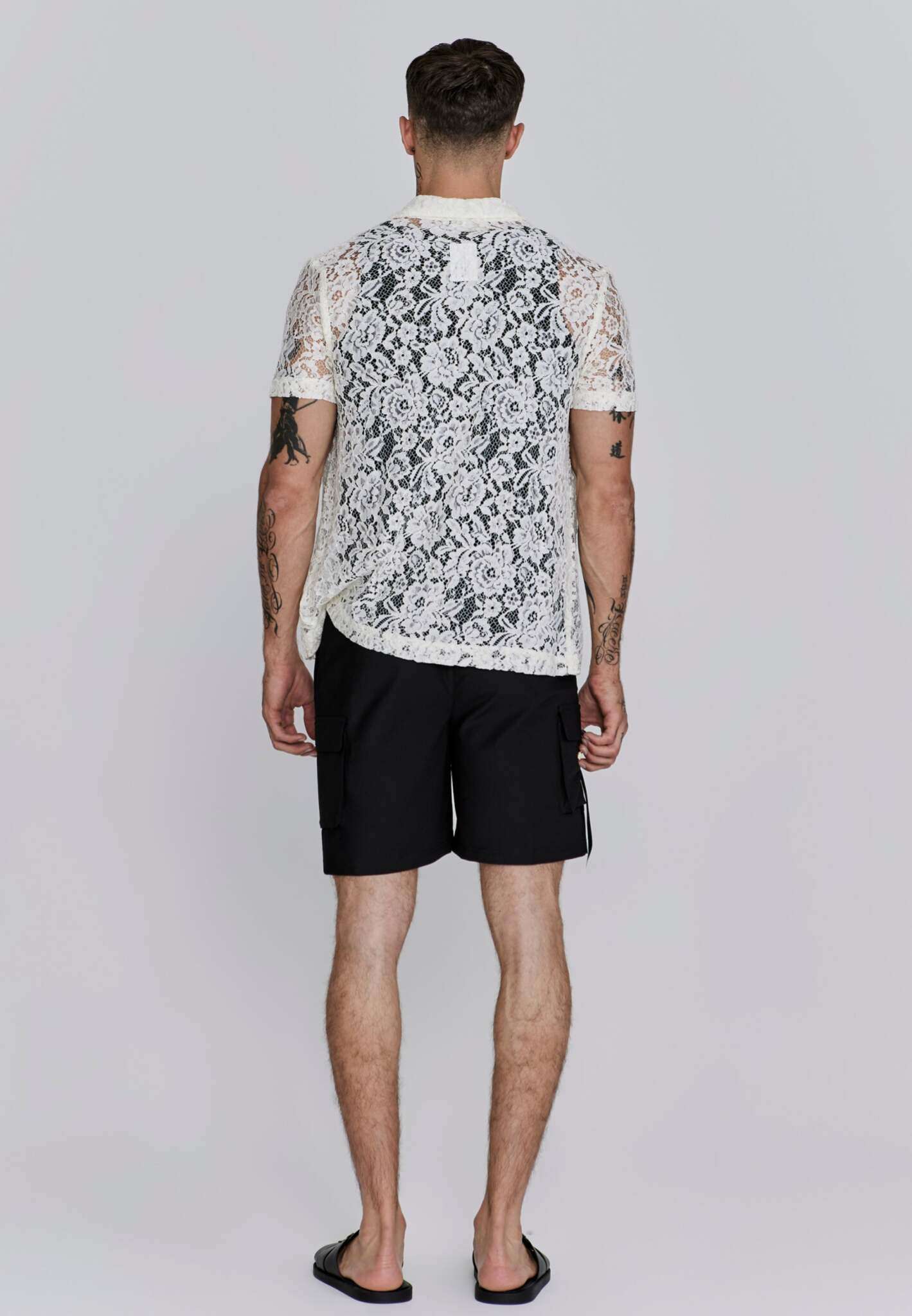 Flight Cargo Short in Black Shorts SikSilk