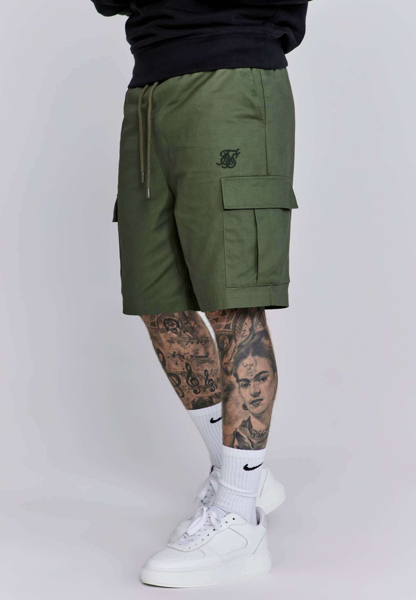 Cargo Shorts in Green Shorts SikSilk