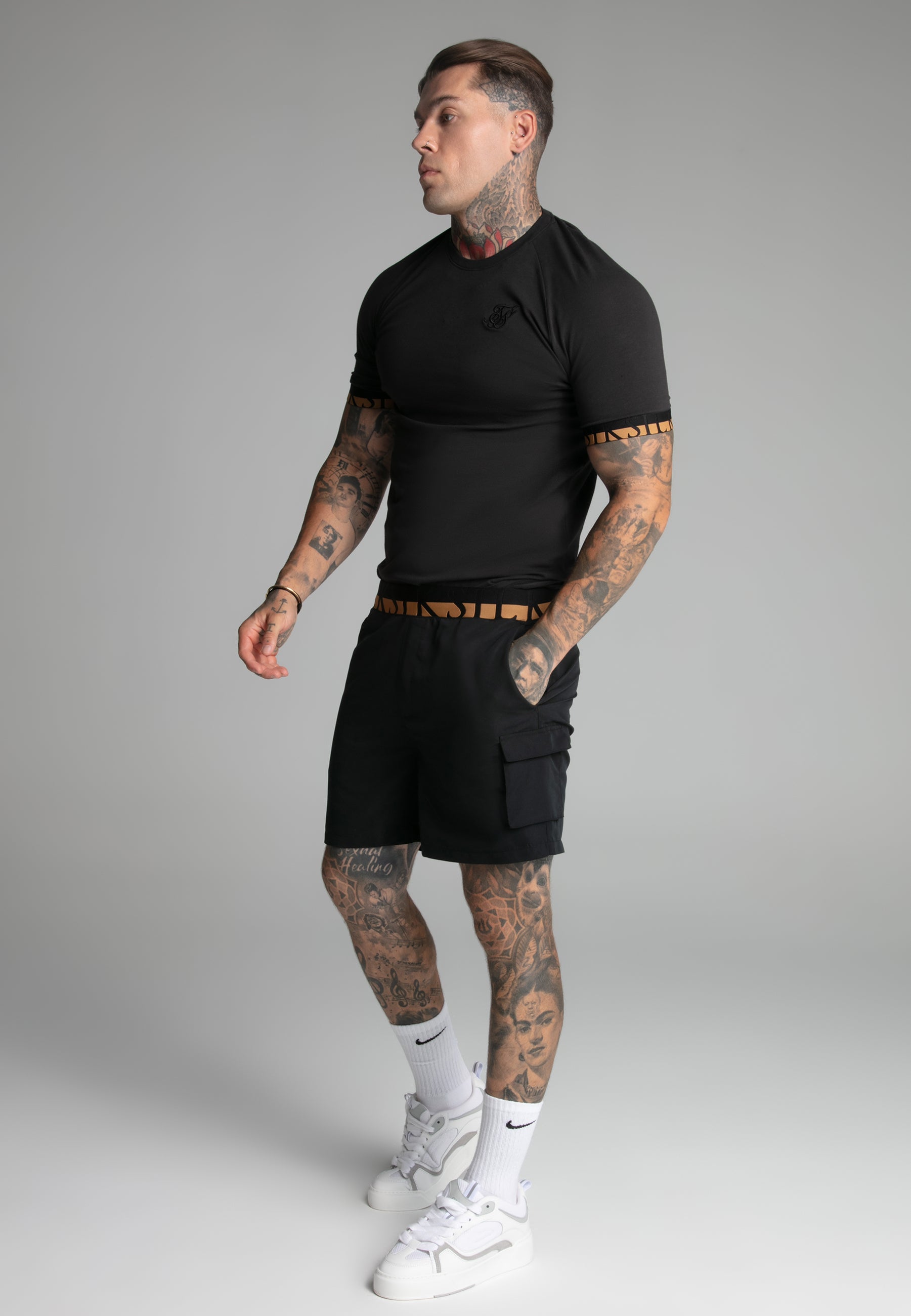 Tech T-Shirt in Black T-Shirts SikSilk