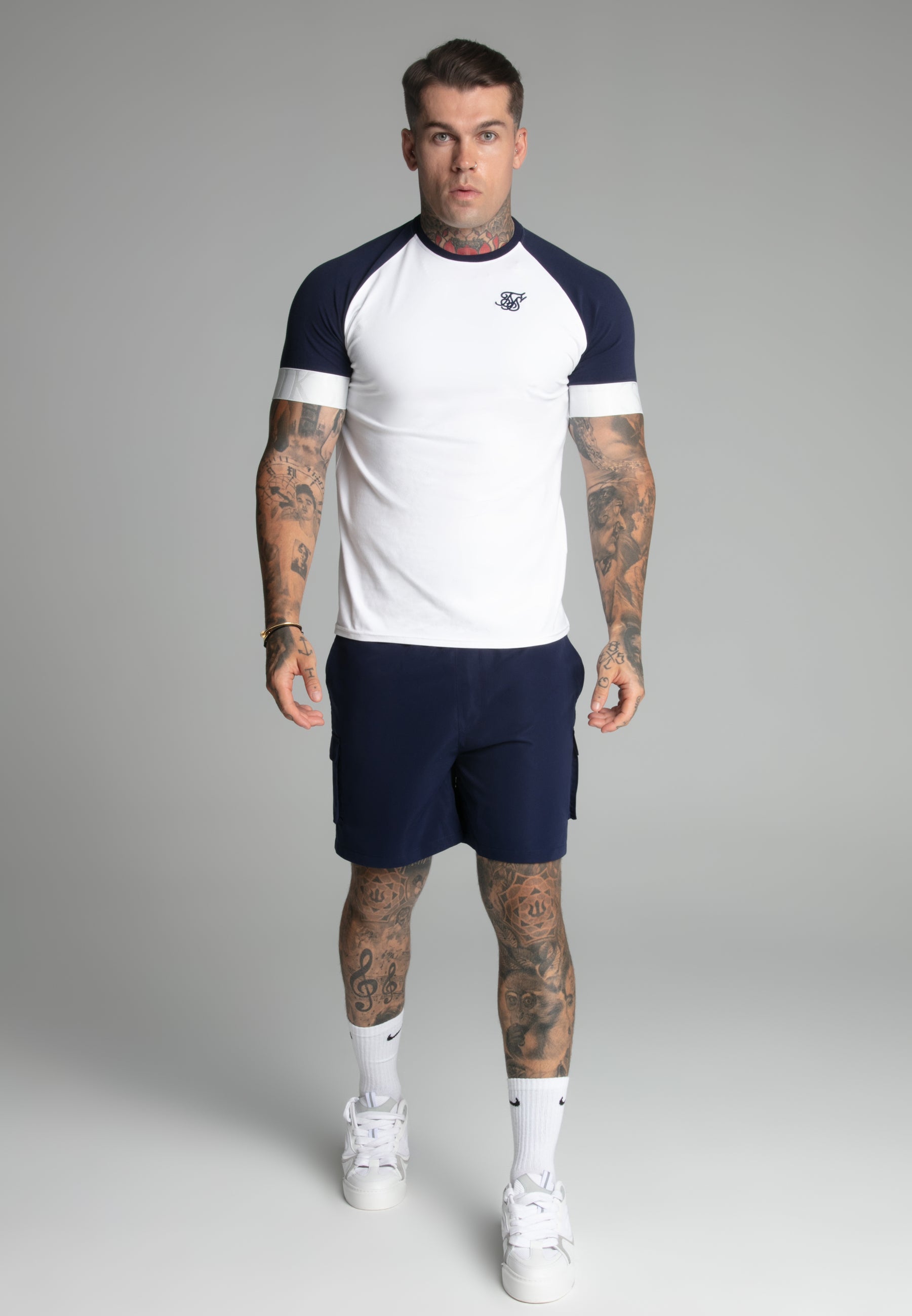 Cargo Swim Short in Black Badehosen SikSilk