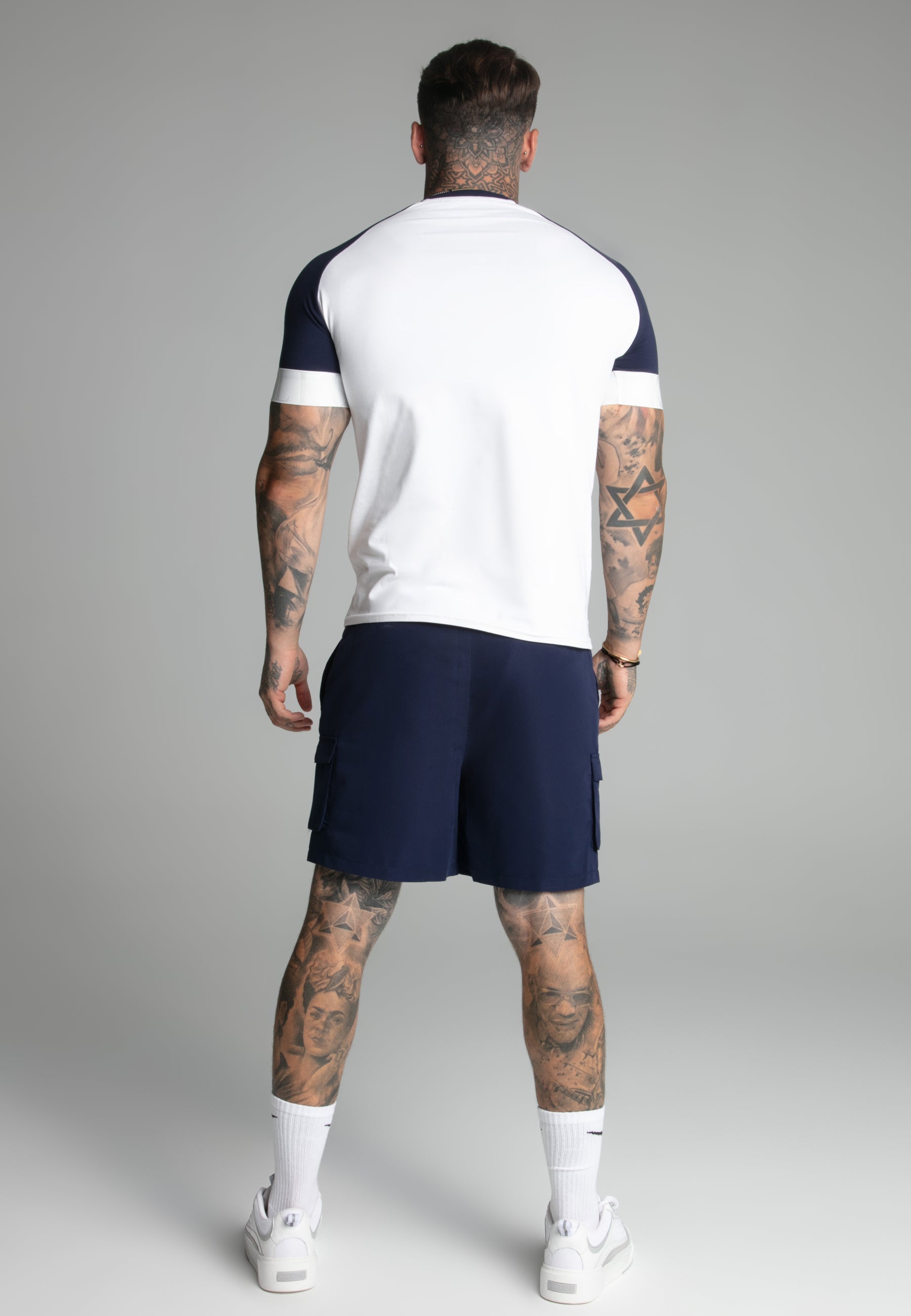 Cargo Swim Short in Black Badehosen SikSilk