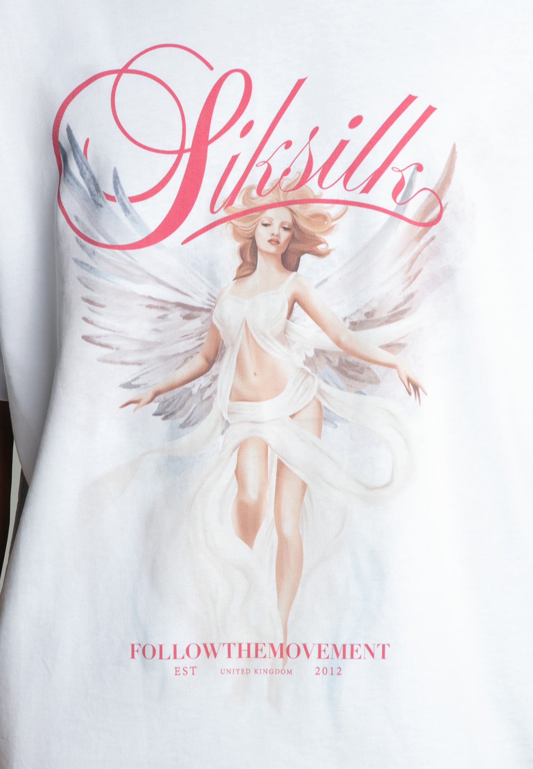 Angel T-Shirt in White T-Shirts SikSilk