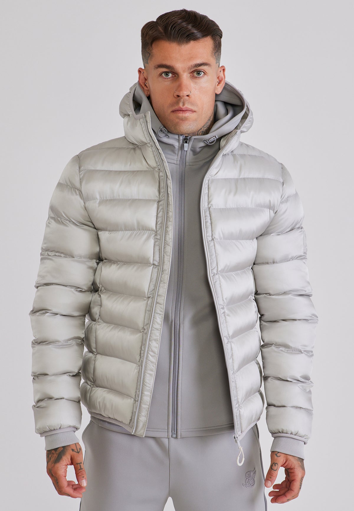 Steppjacke Bubble in Light Grey Jacken SikSilk