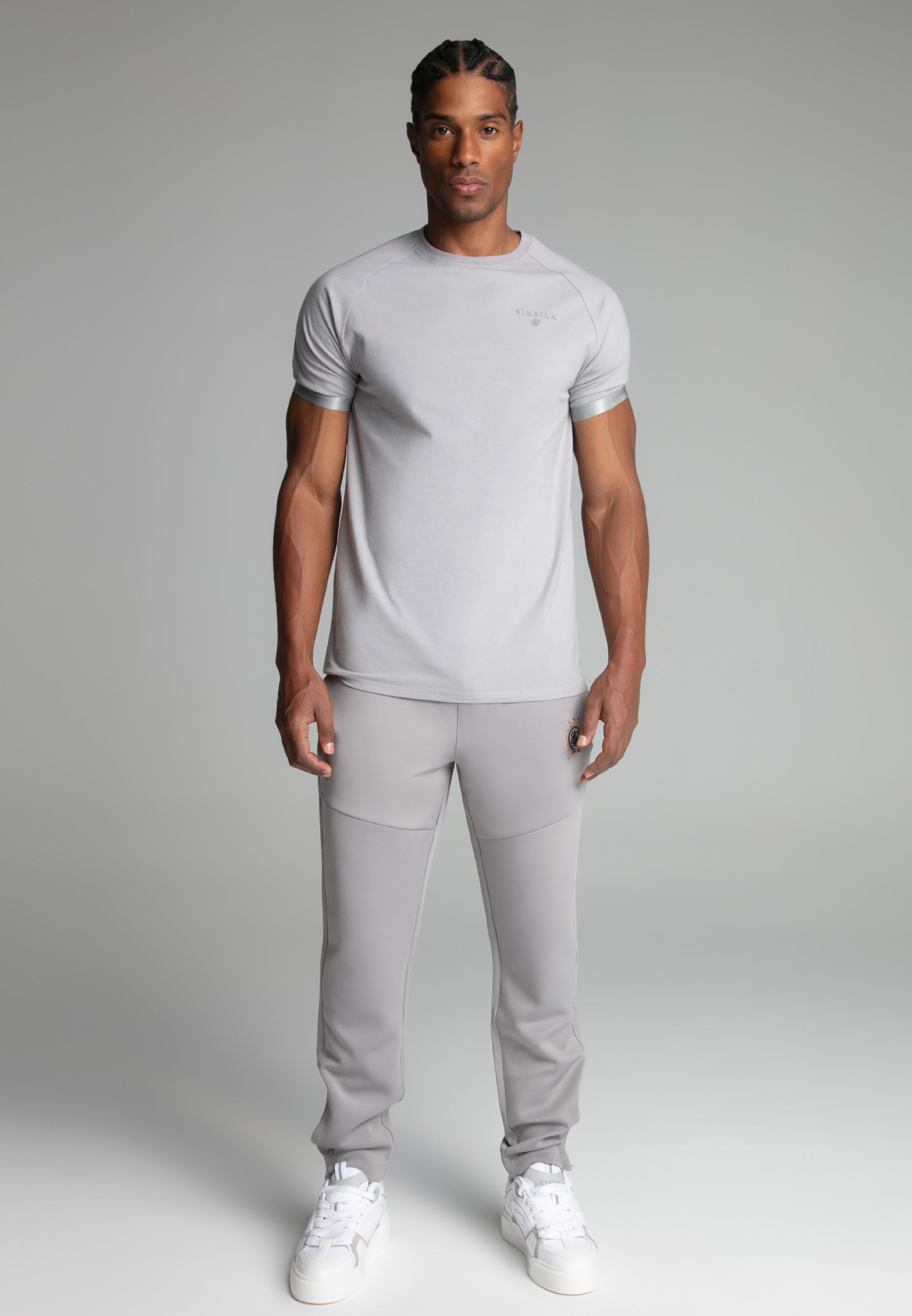 Track Pants in Grey Hosen SikSilk