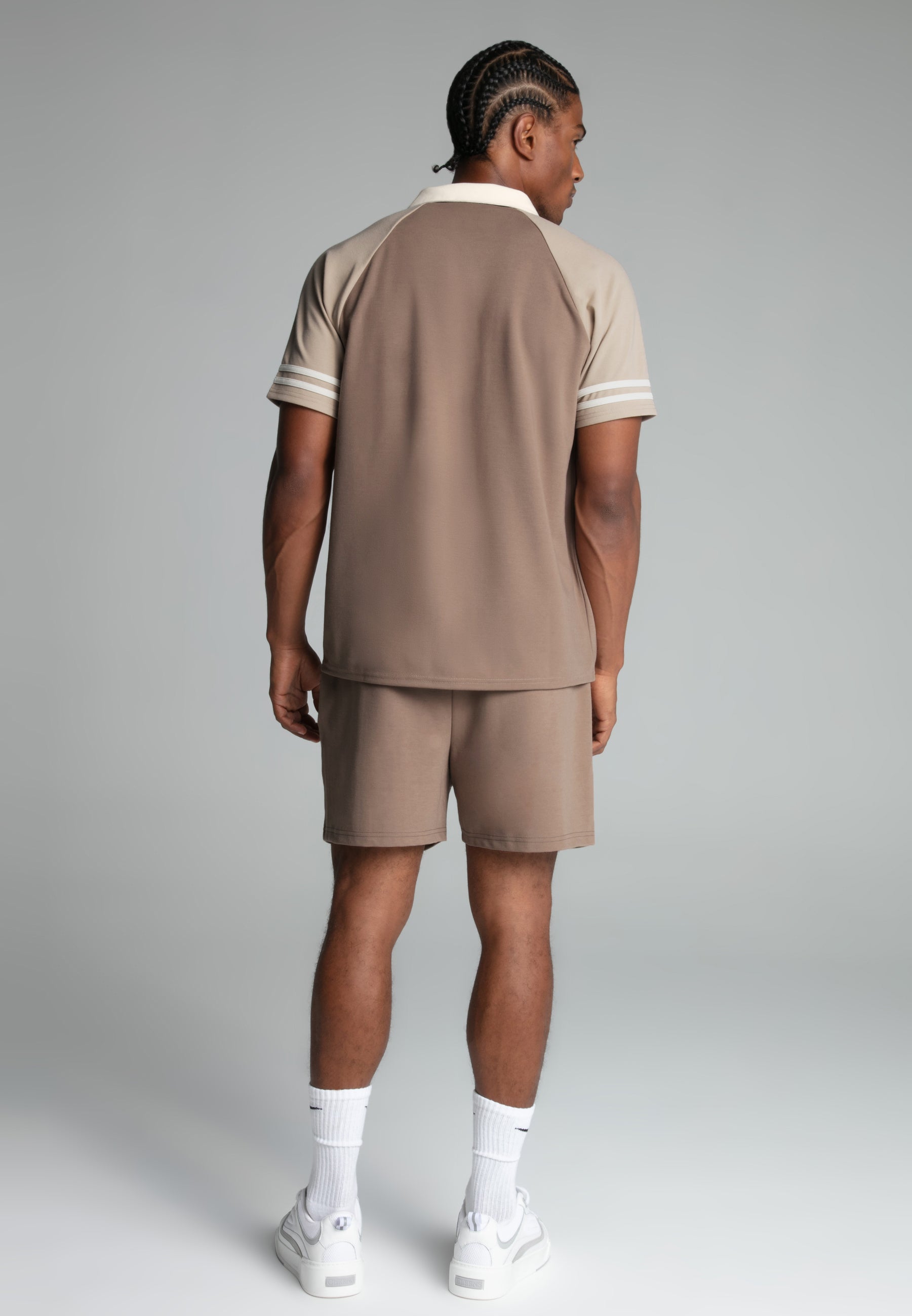 Retro Resort Shirt in Beige Hemden SikSilk