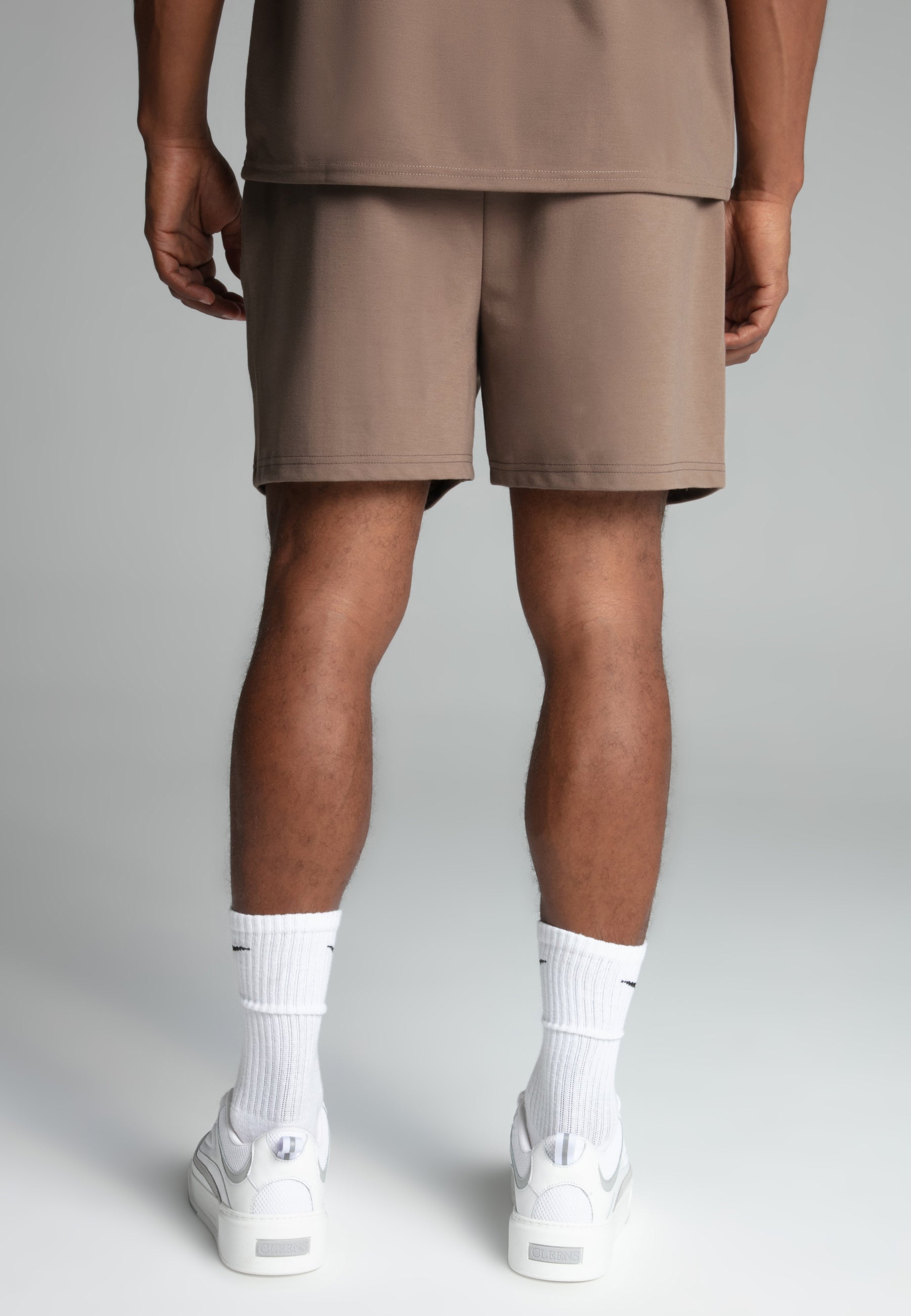 Retro Shorts in Beige Shorts SikSilk