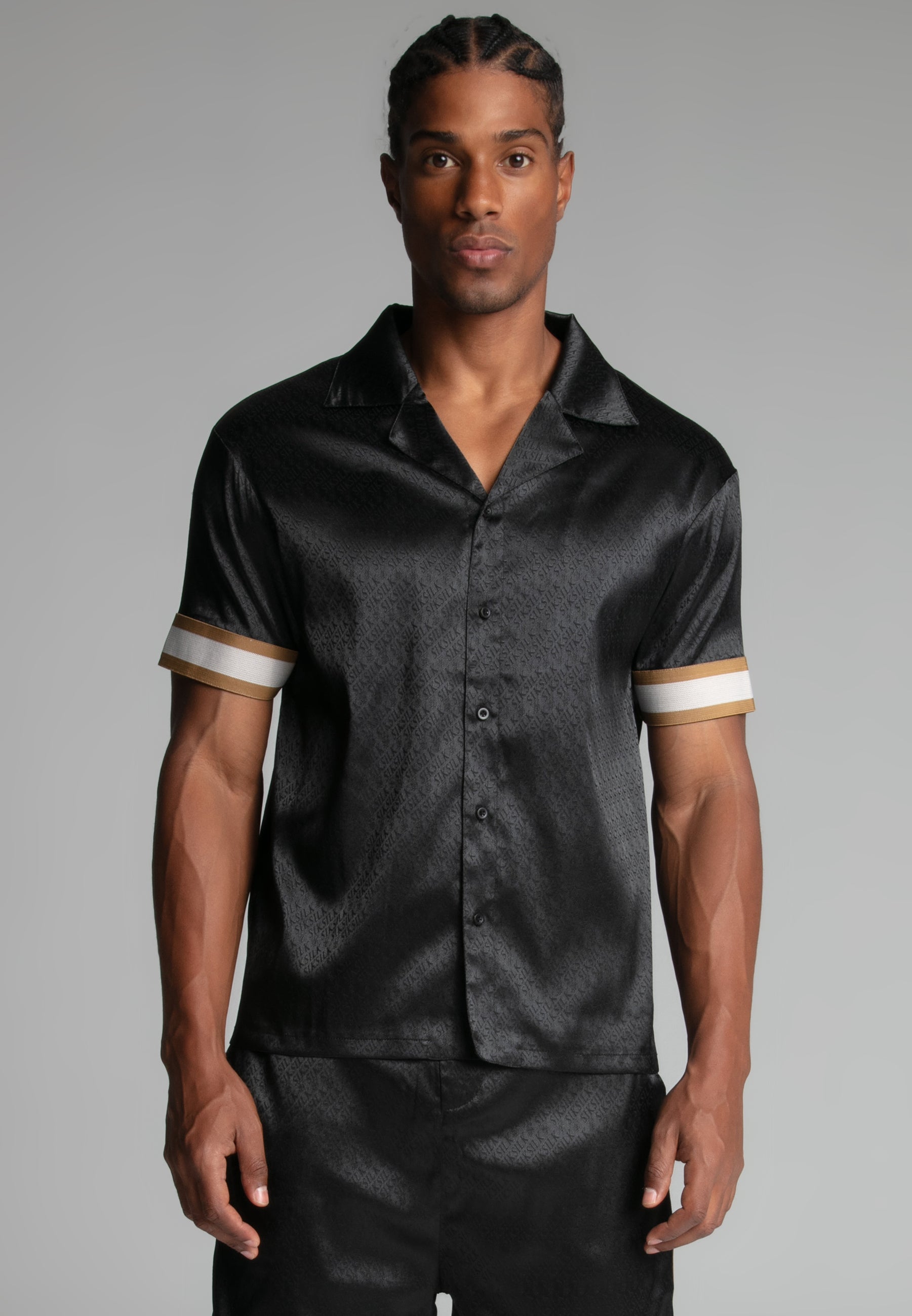 Resort Shirt in Black Hemden SikSilk