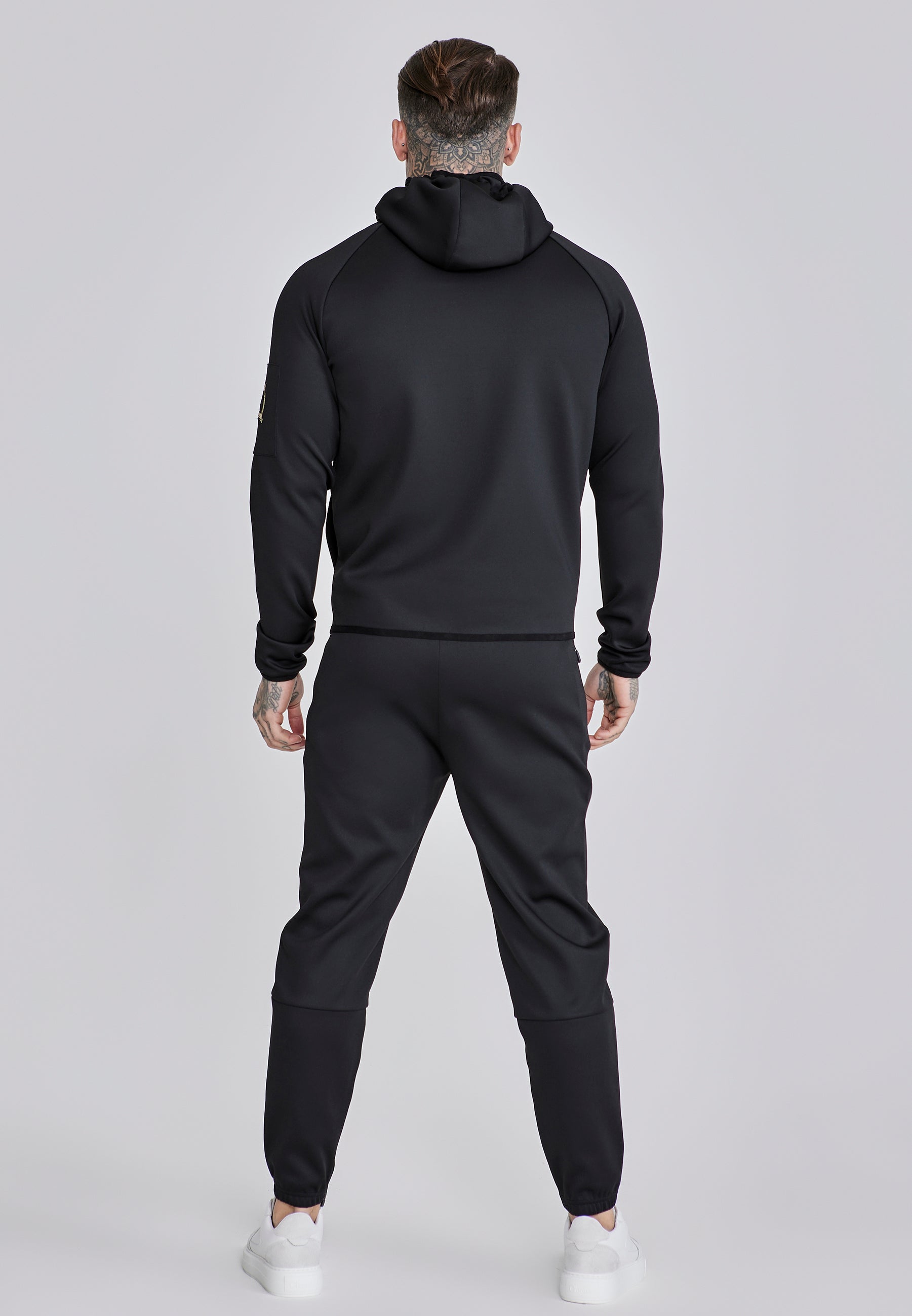 Full Zip Hoodie in Black Sweatjacken SikSilk