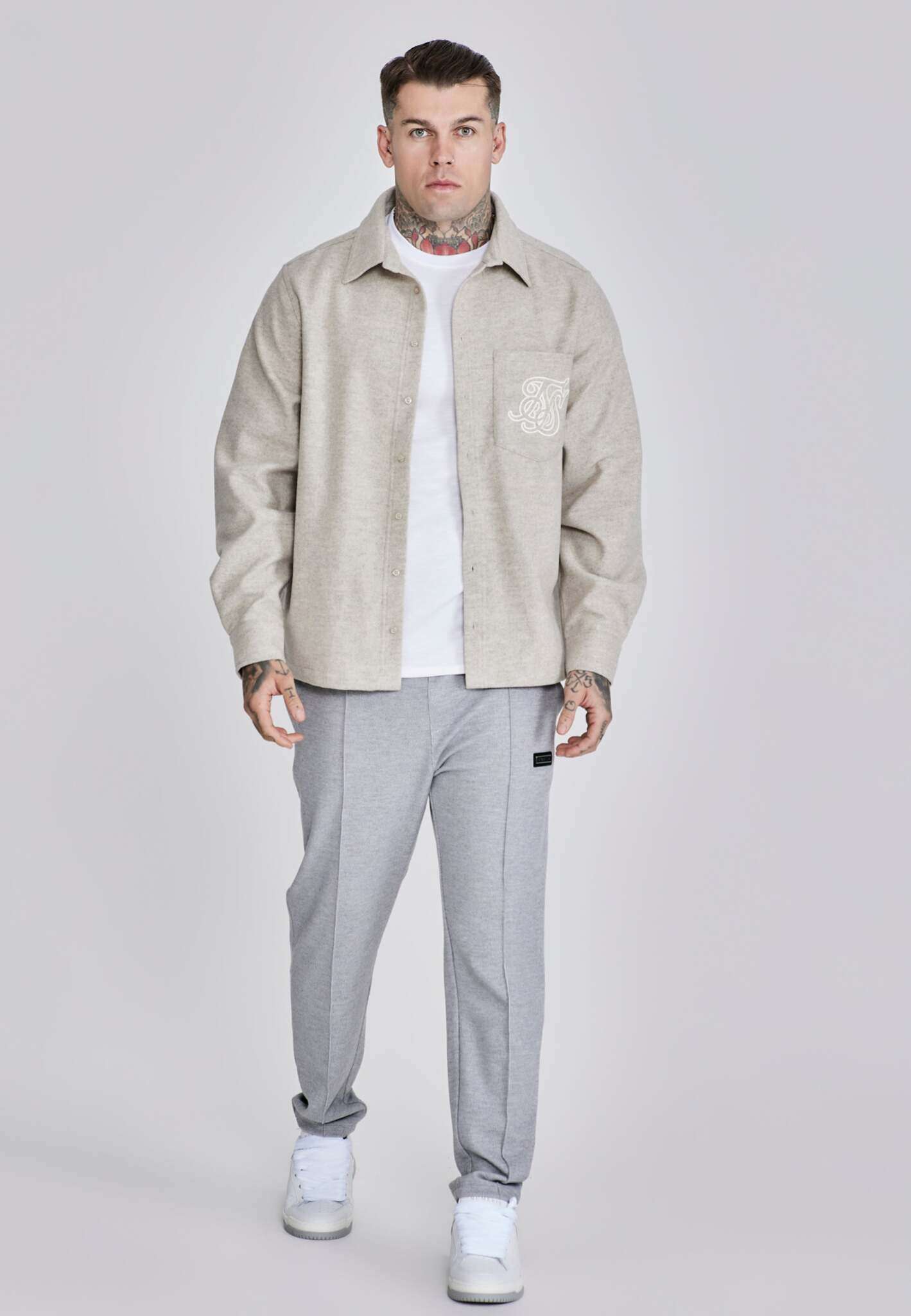 Overshirt in Beige Hemden SikSilk