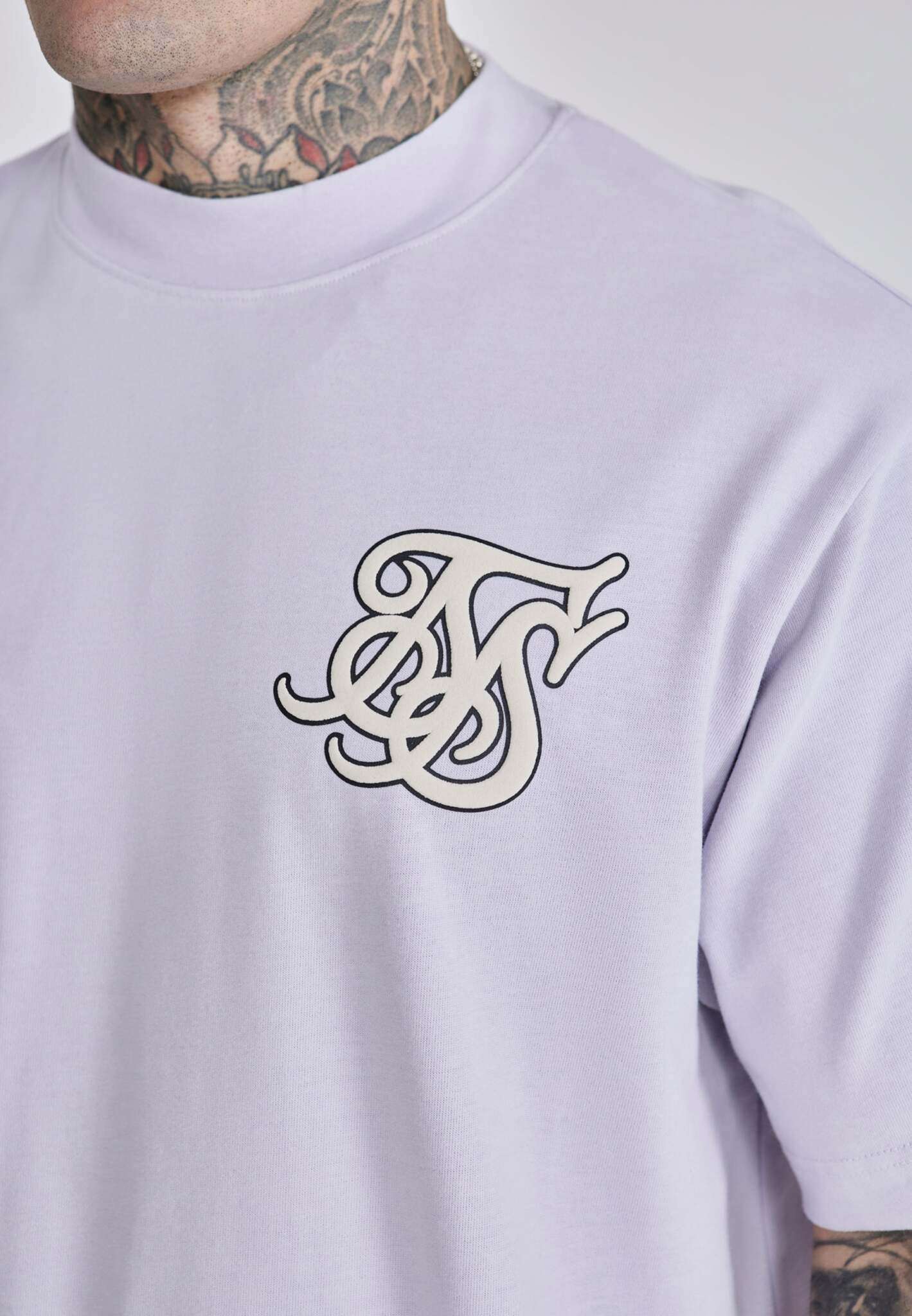 Oversized T-Shirt in Lilac T-Shirts SikSilk