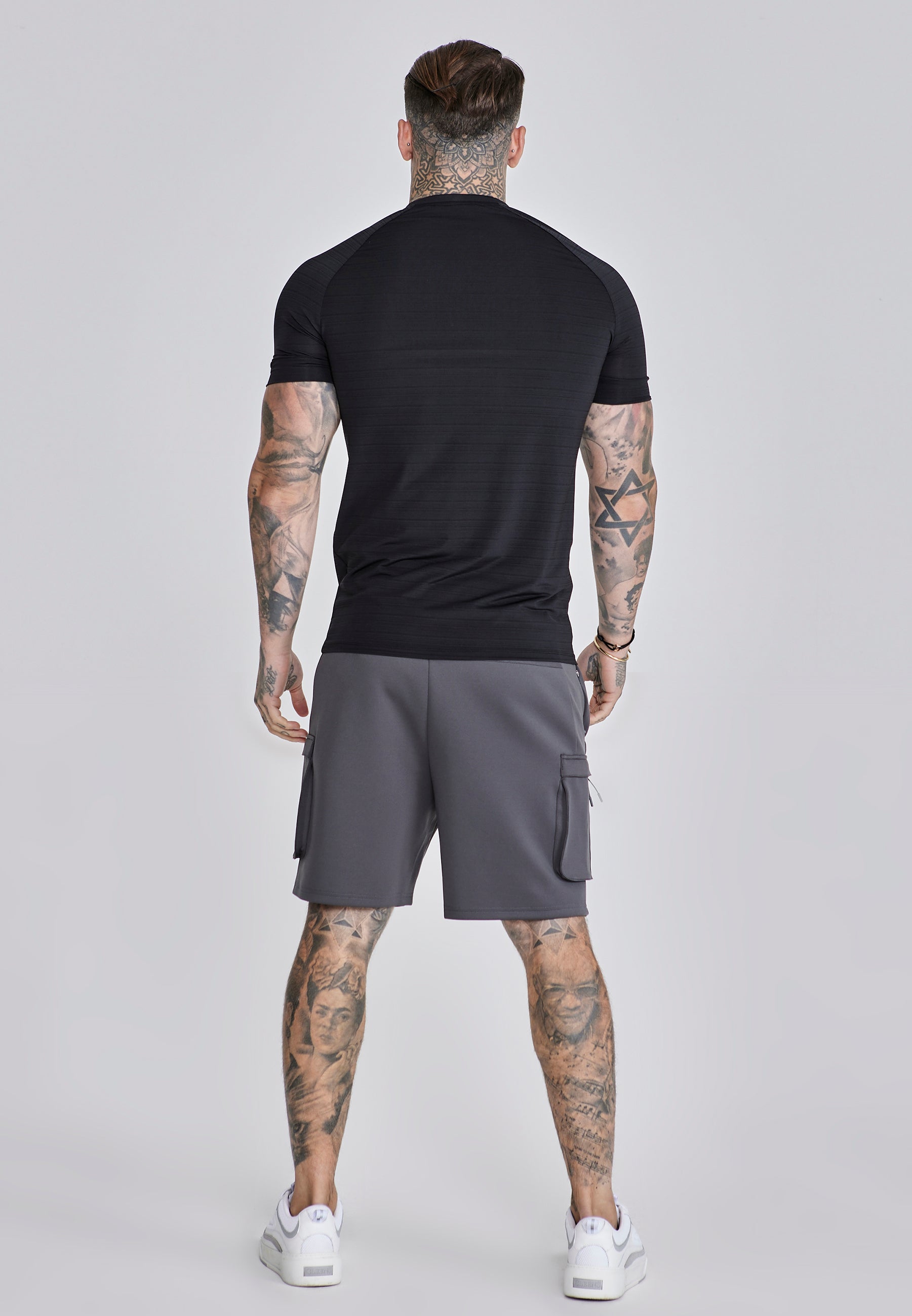 Crest Tech T-Shirt in Black T-Shirts SikSilk