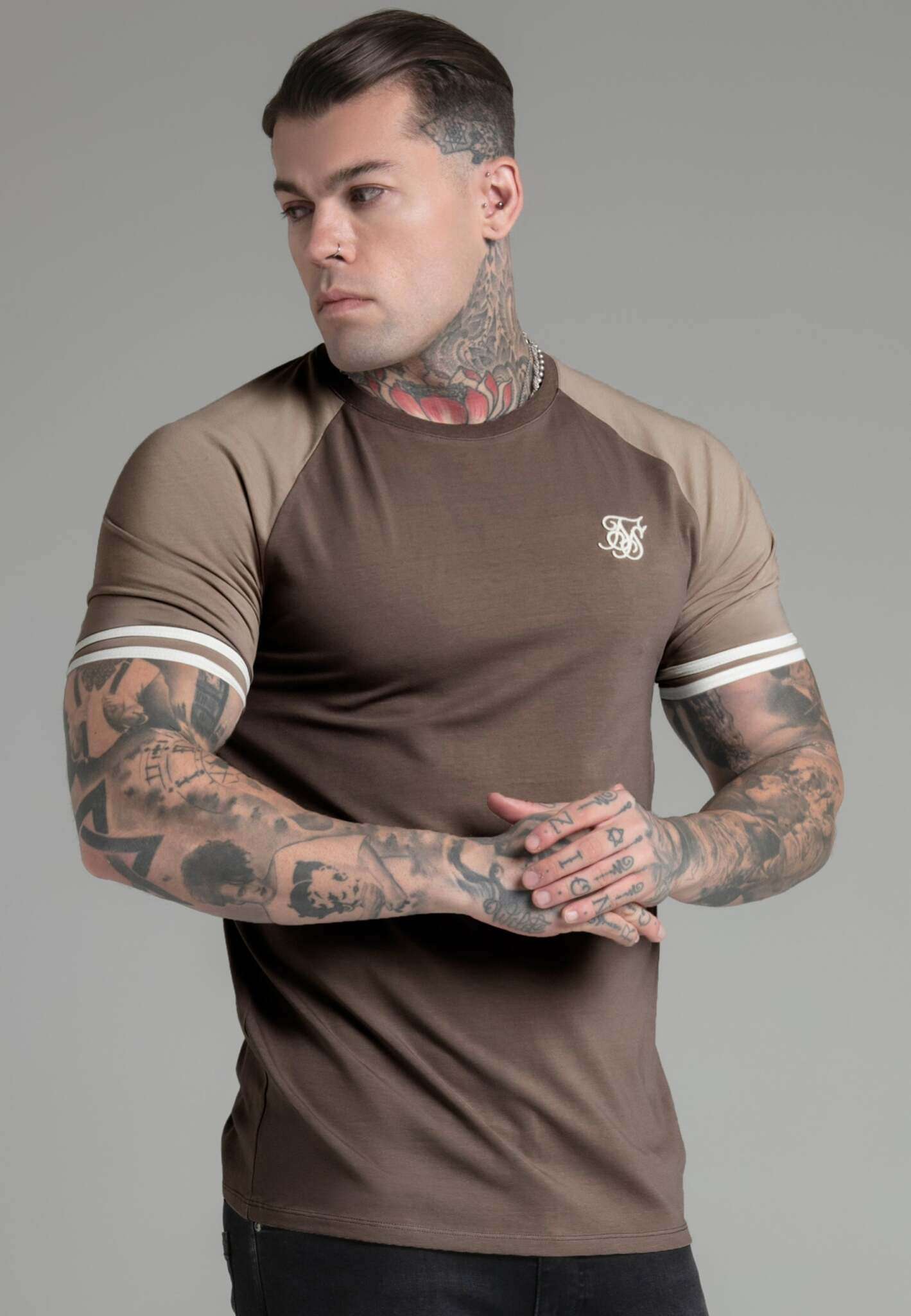 Tournament T-Shirt in Brown T-Shirts SikSilk